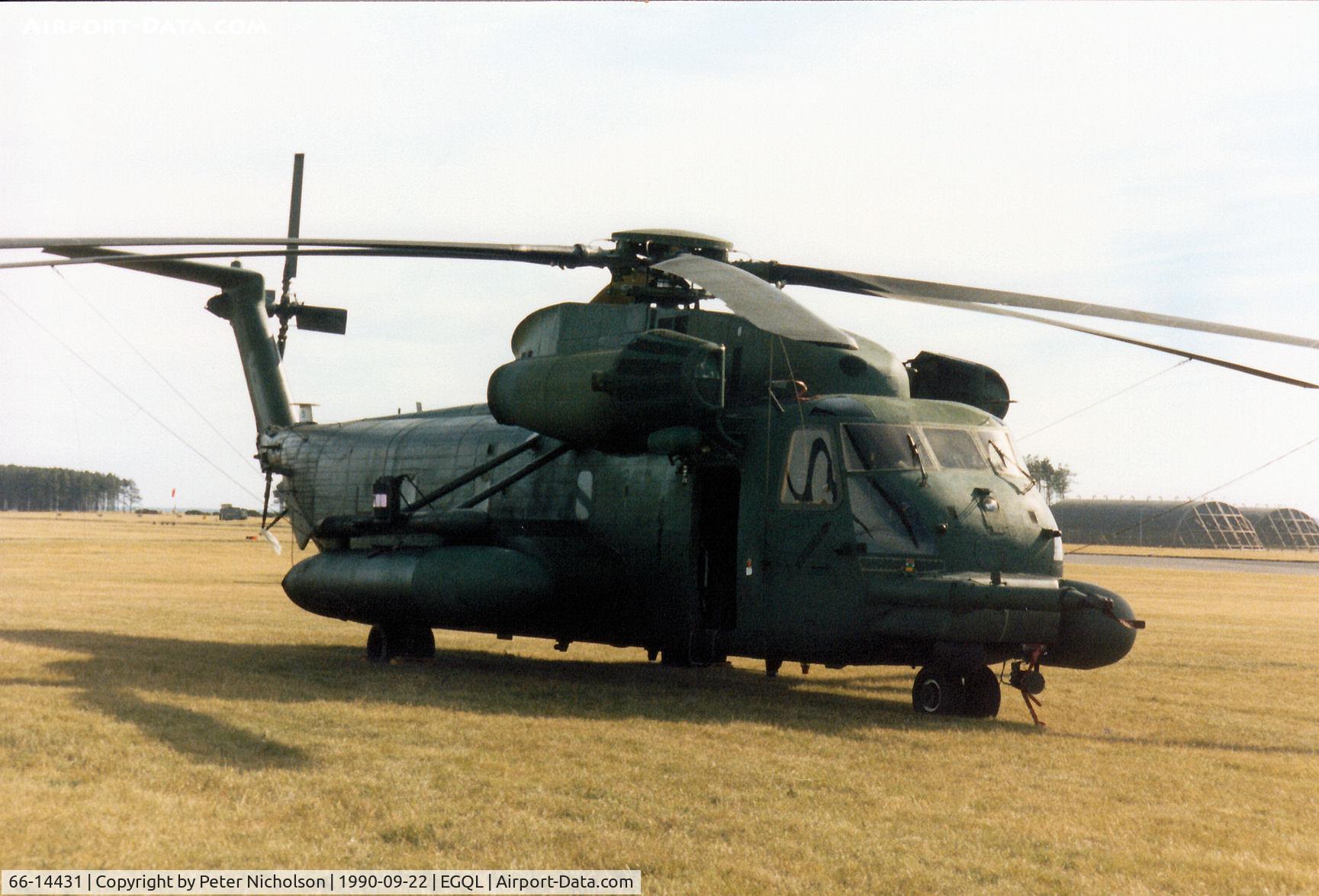66-14431, 1966 Sikorsky MH-53J Pave Low III C/N 65-046, MH-53J Pave Low III of RAF Woodbridge's 21st Special Operations Squadron on display at the 1990 RAF Leuchars Airshow.