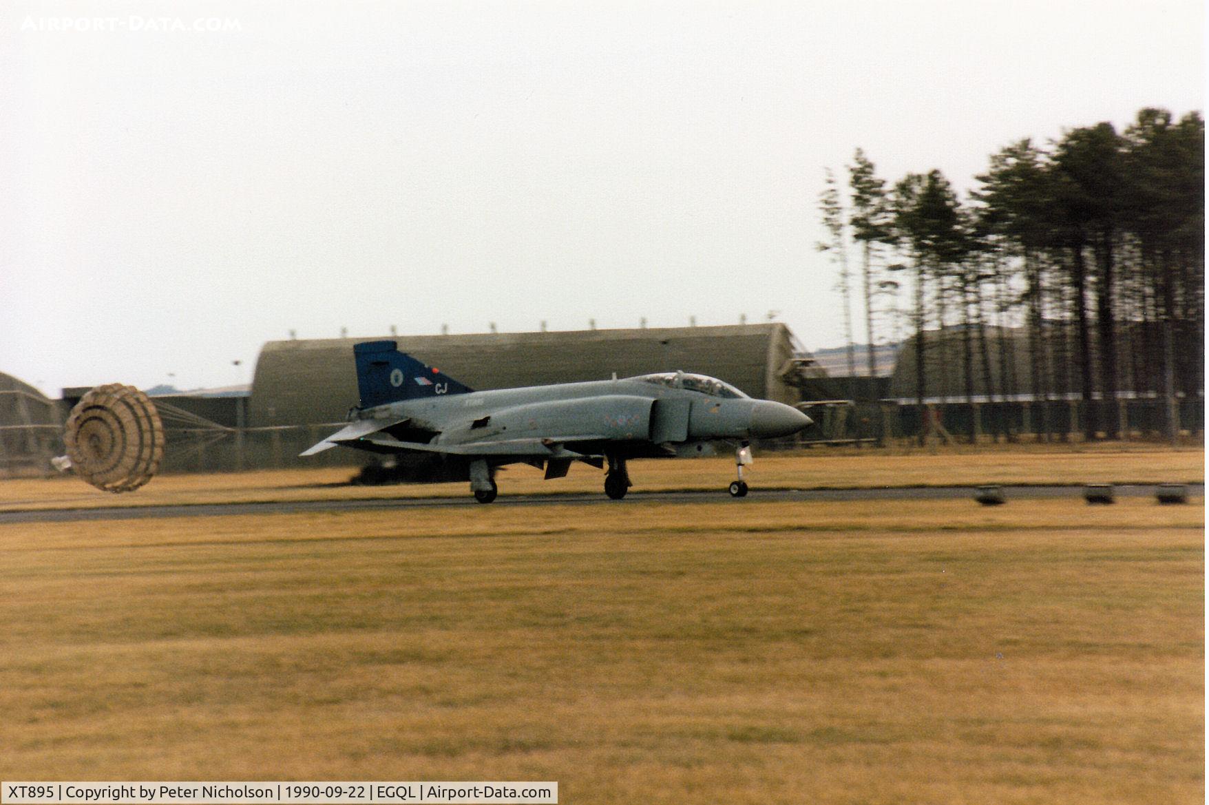 XT895, 1968 McDonnell Douglas Phantom FGR2 C/N 2417/0005, Phantom FGR.2 of 64 Squadron/228 Operational Conversion Unit landing at the 1990 RAF Leuchars Airshow.