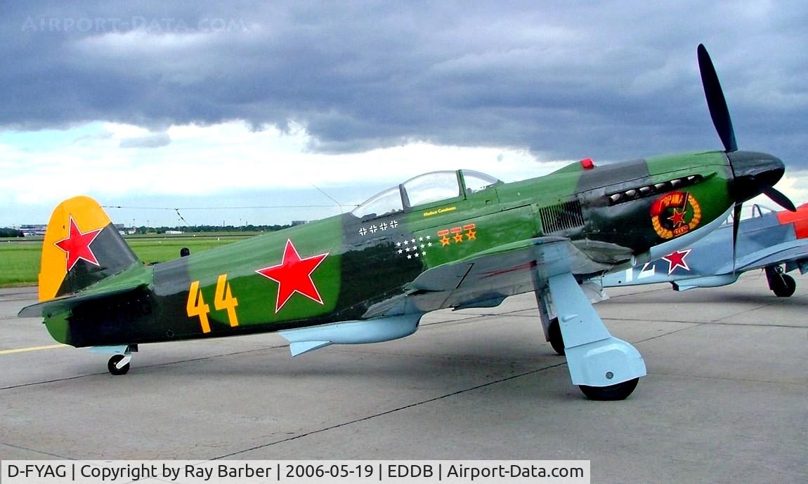 D-FYAG, Yakovlev Yak-3U C/N 0470103, Yakovlev Yak-3UA [0470103] Berlin-Schonefeld~D 19/05/2006
