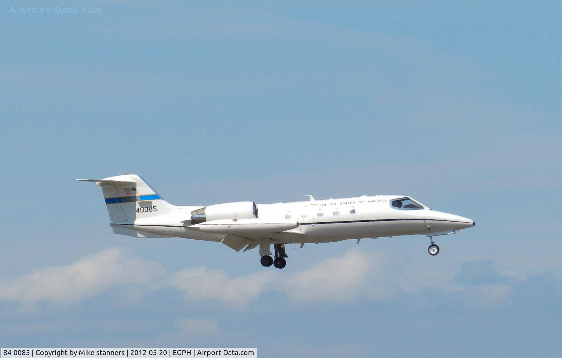 84-0085, 1984 Gates Learjet C-21A C/N 35A-531, 78AS C-21A Landing runway 06