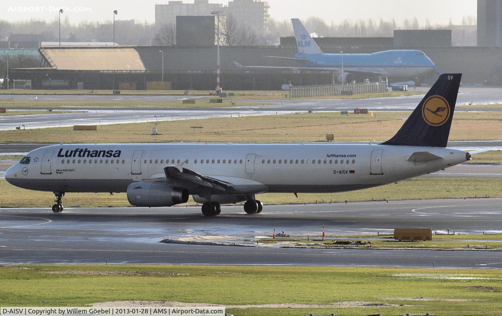 D-AISV, 2009 Airbus A321-231 C/N 4050, Taxi to the runway of Schiphol Airport