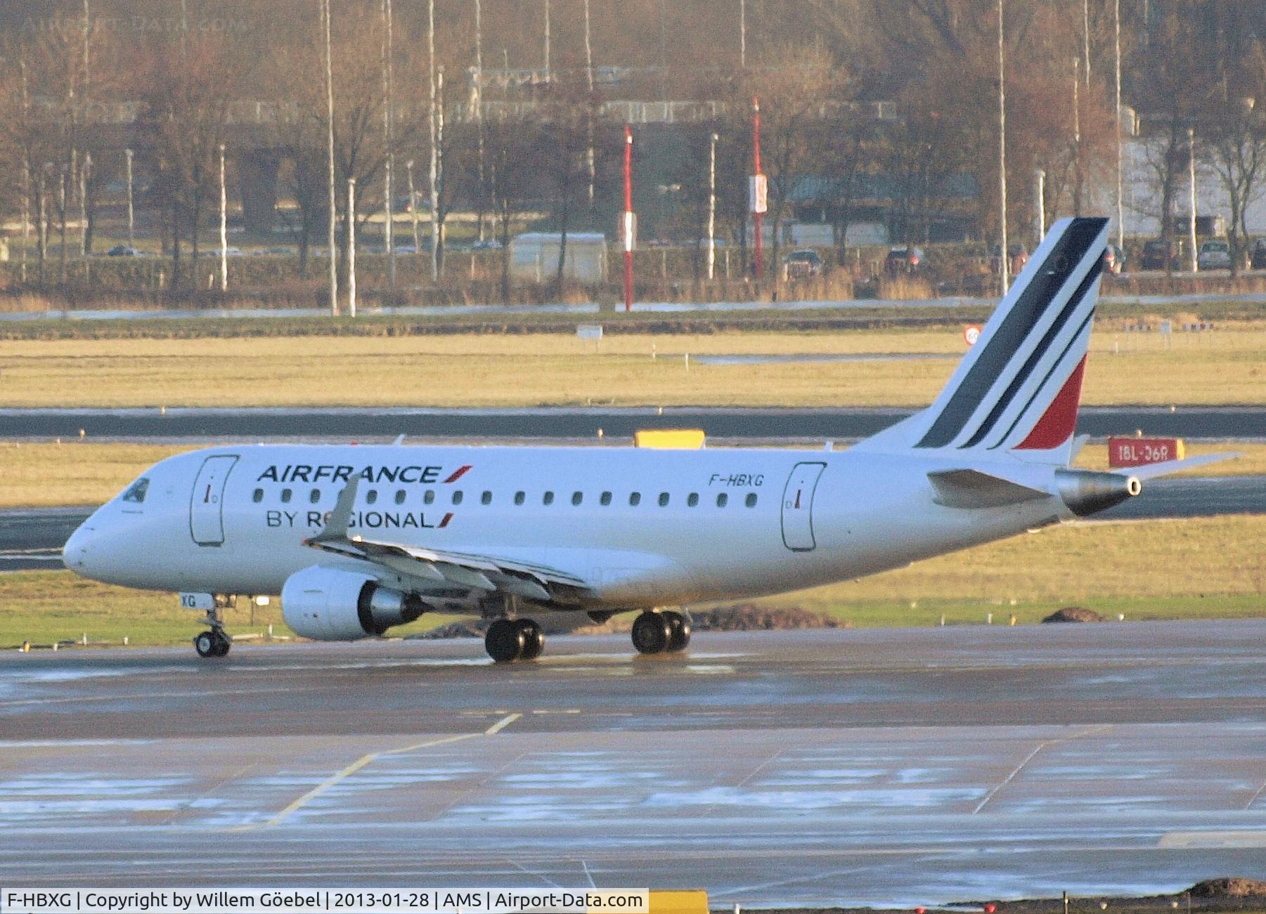 F-HBXG, 2009 Embraer 170ST (ERJ-170-100ST) C/N 17000301, Taxi to the runway of Schiphol Airport