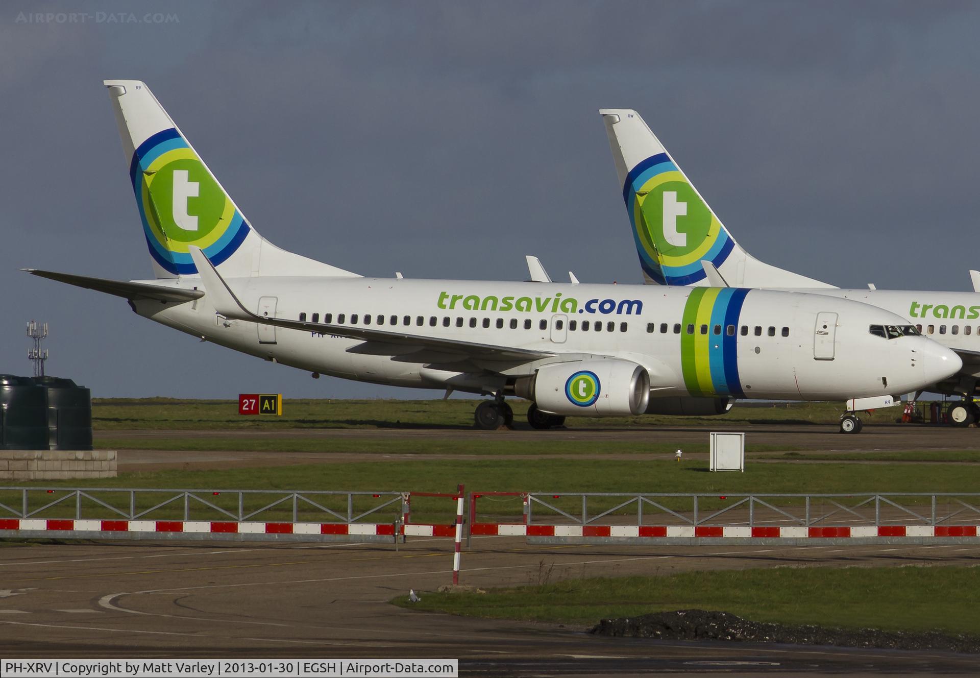 PH-XRV, 2005 Boeing 737-7K2 C/N 34170, Sat on stand.