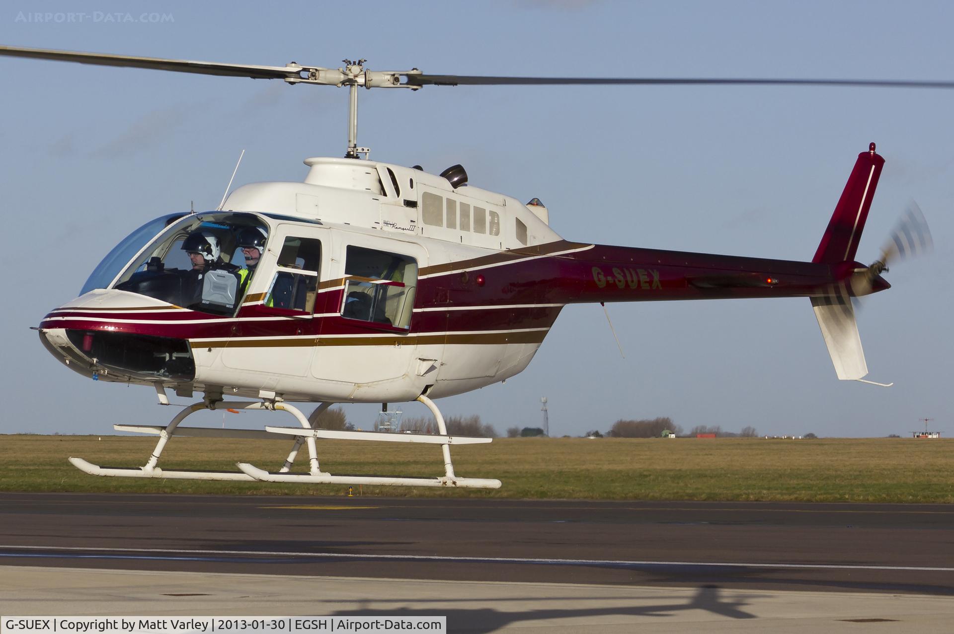 G-SUEX, 1978 Agusta AB-206B JetRanger II C/N 8567, Arriving at SaxonAir.