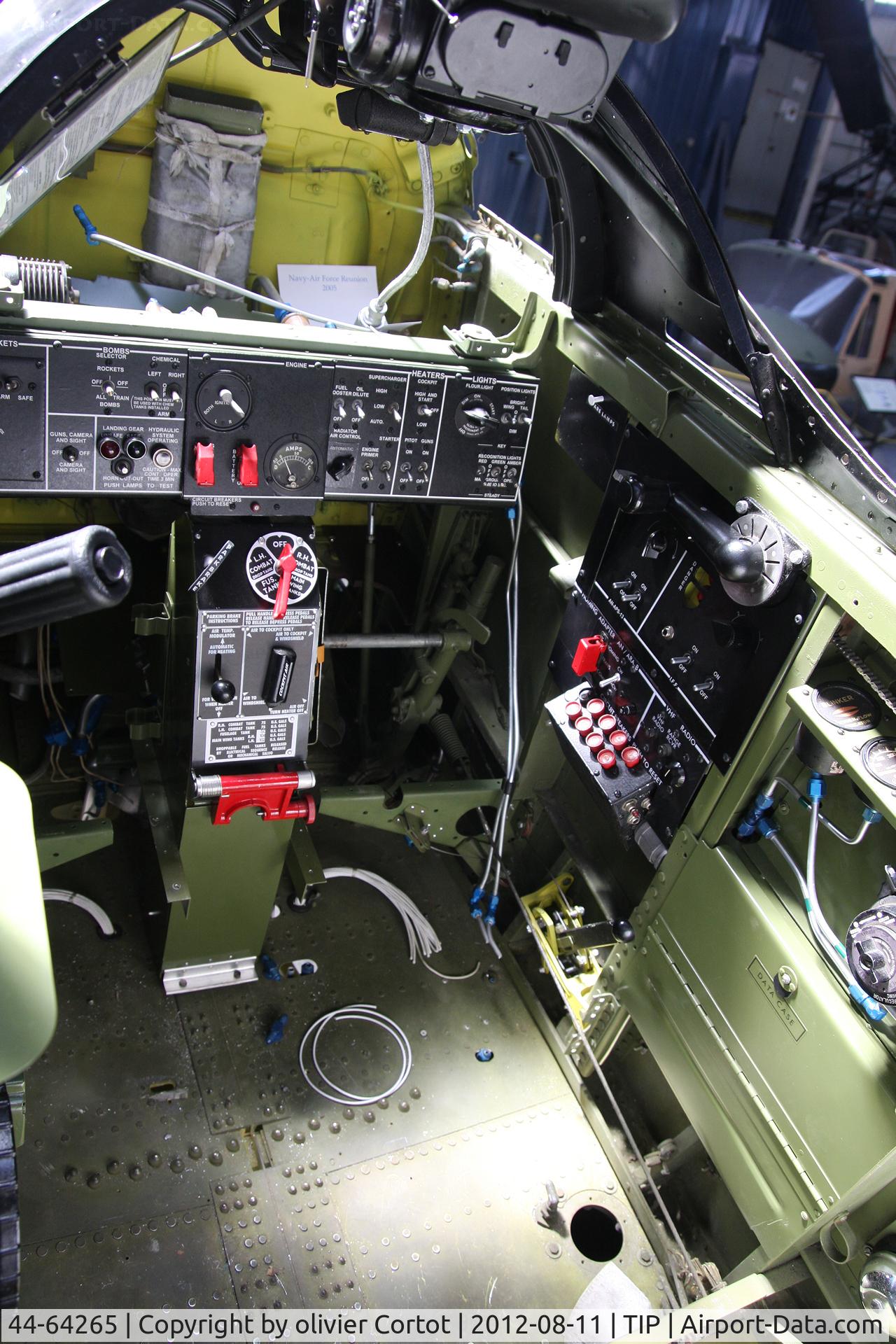 44-64265, 1944 North American P-51H Mustang C/N 126-37691, view of the cockpit
