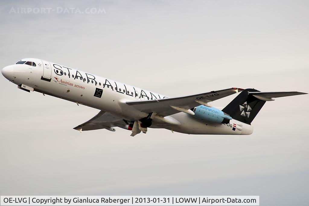 OE-LVG, 1994 Fokker 100 (F-28-0100) C/N 11520, OE-LVG @ VIE