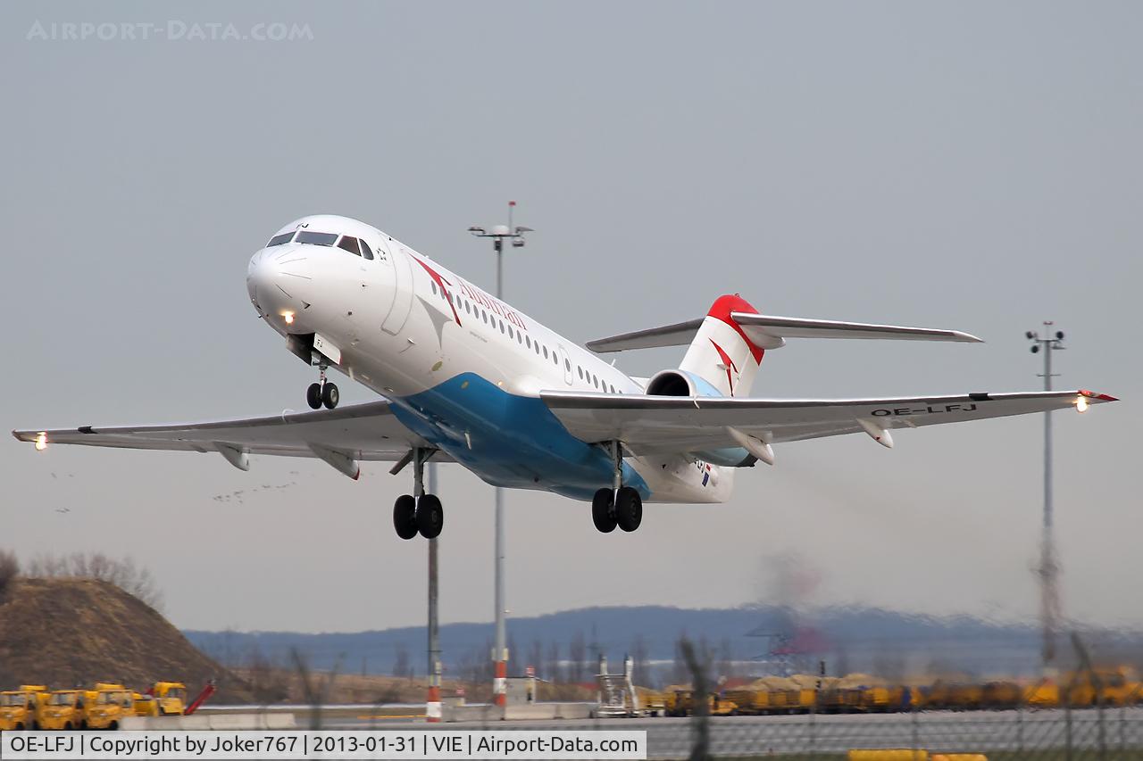 OE-LFJ, 1995 Fokker 70 (F-28-0070) C/N 11532, Austrian Airlines