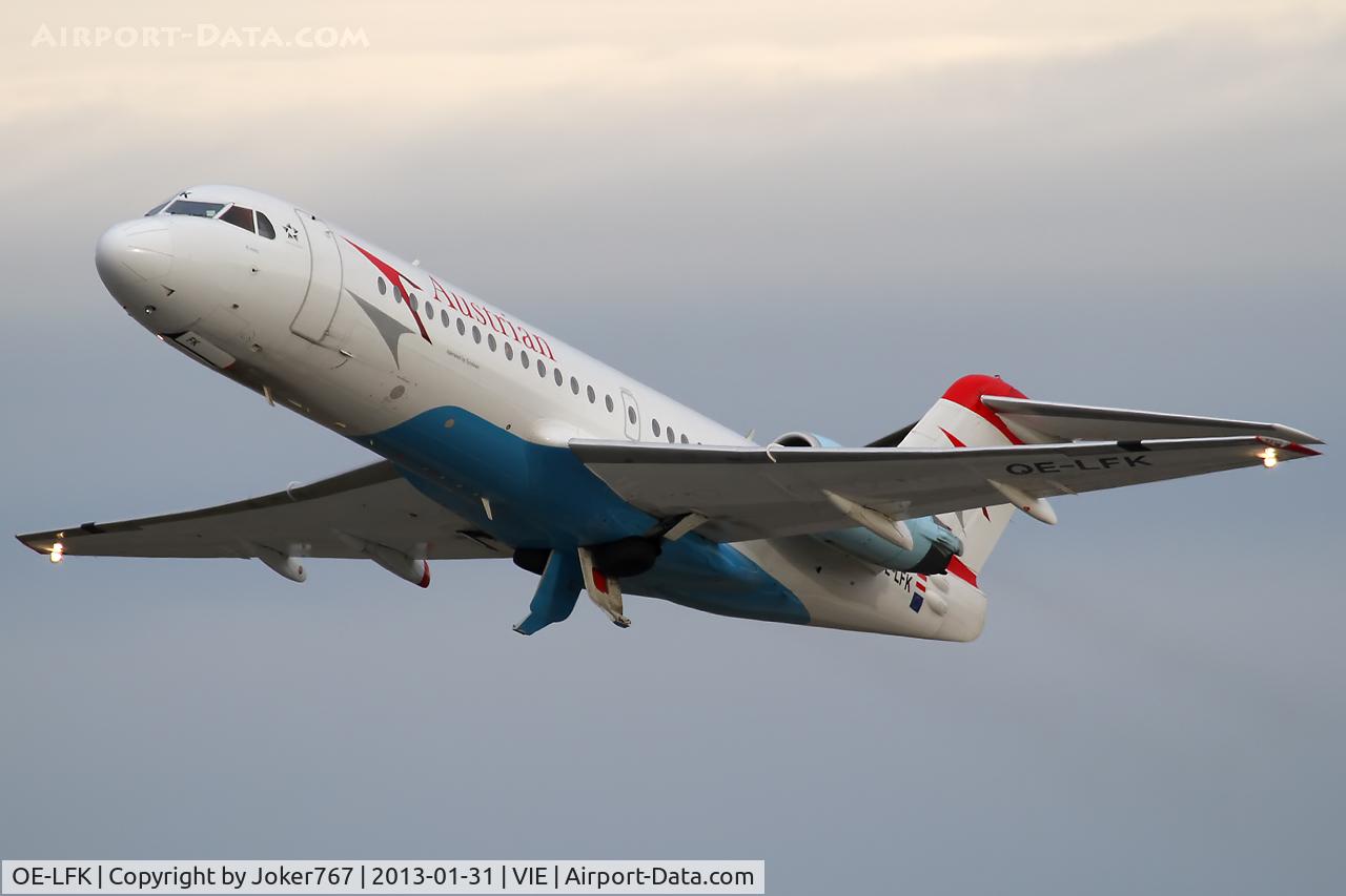 OE-LFK, 1995 Fokker 70 (F-28-0070) C/N 11555, Austrian Airlines