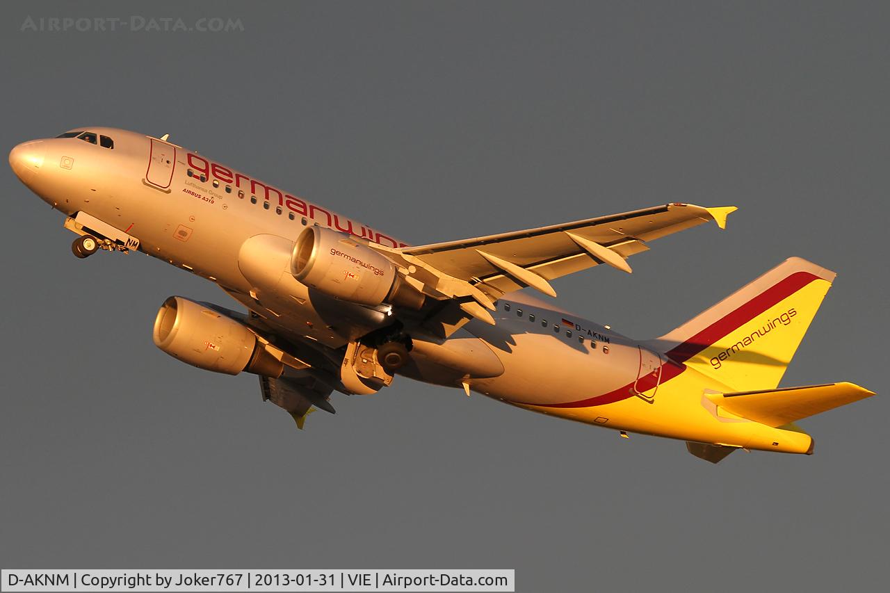 D-AKNM, 1999 Airbus A319-112 C/N 1089, Germanwings