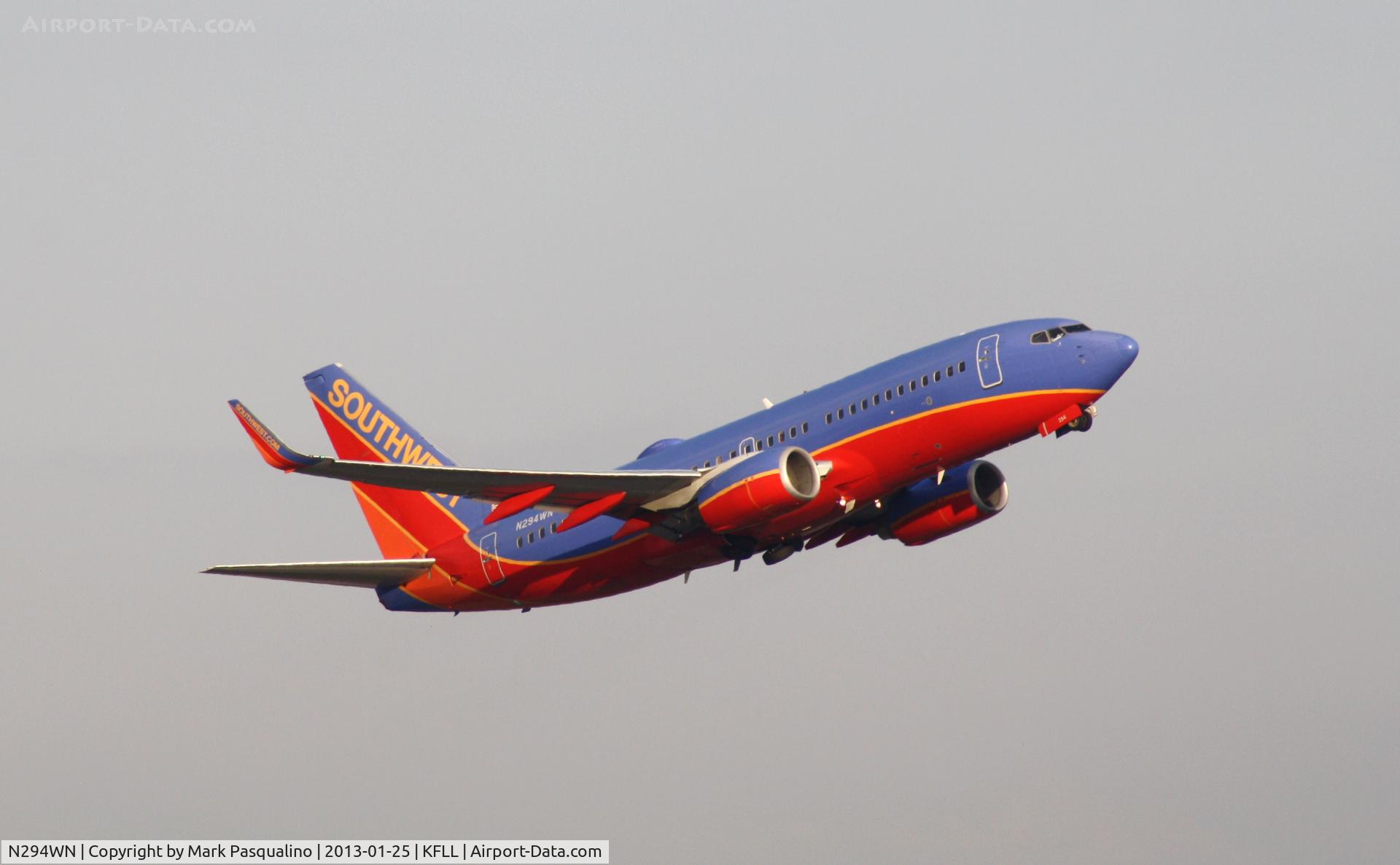 N294WN, 2007 Boeing 737-7H4 C/N 32540, Boeing 737-700