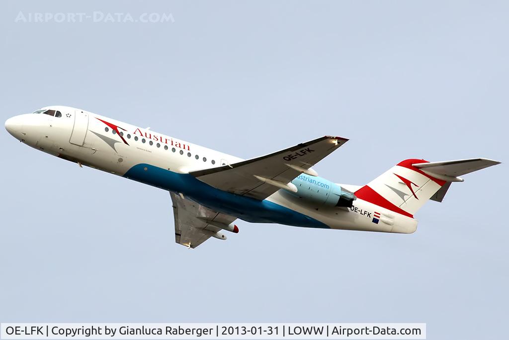 OE-LFK, 1995 Fokker 70 (F-28-0070) C/N 11555, OE-LFK @ VIE