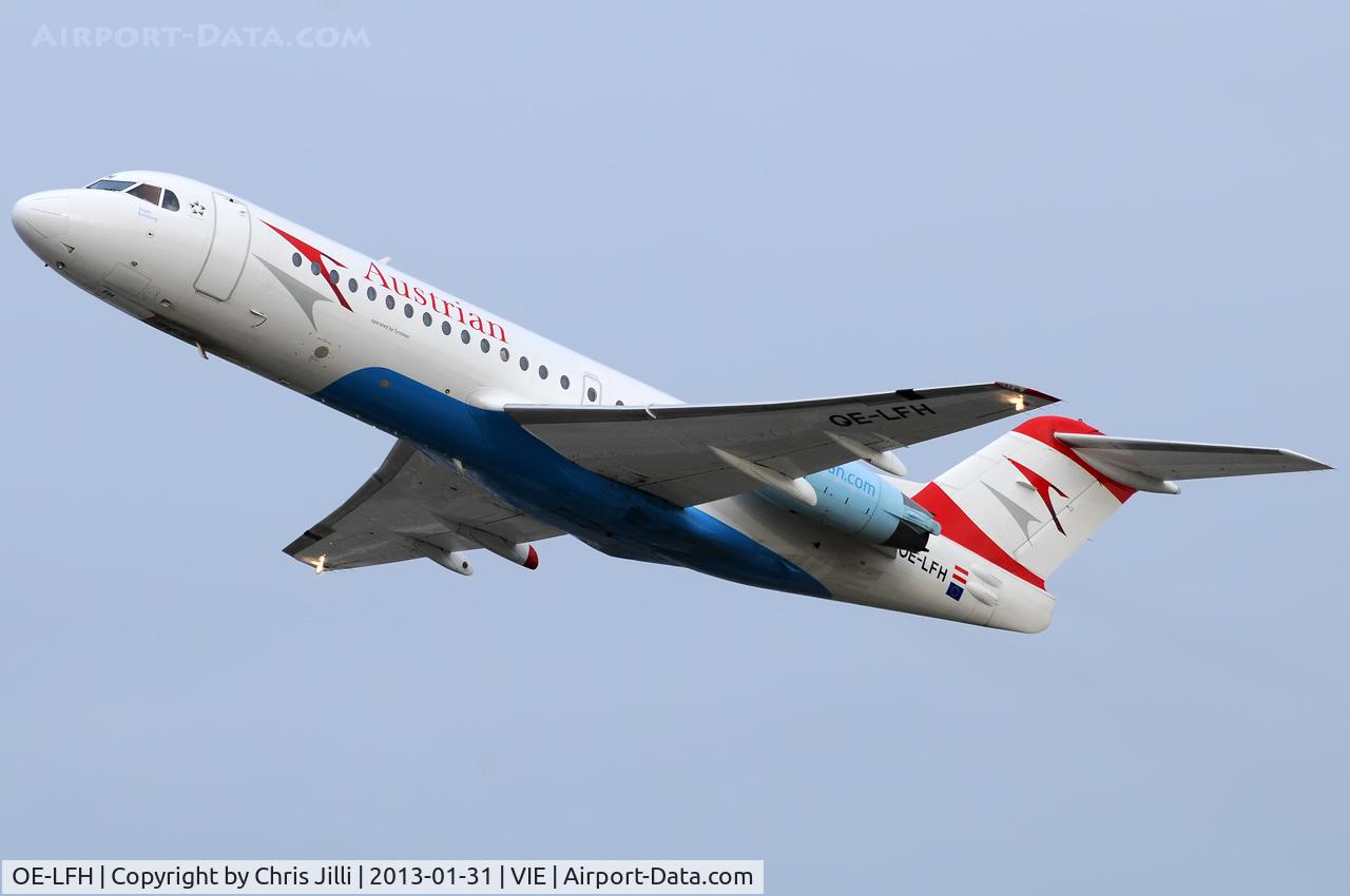 OE-LFH, 1995 Fokker 70 (F-28-0070) C/N 11554, Austrian Airlines