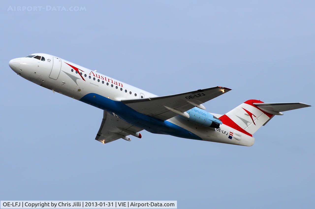 OE-LFJ, 1995 Fokker 70 (F-28-0070) C/N 11532, Austrian Airlines