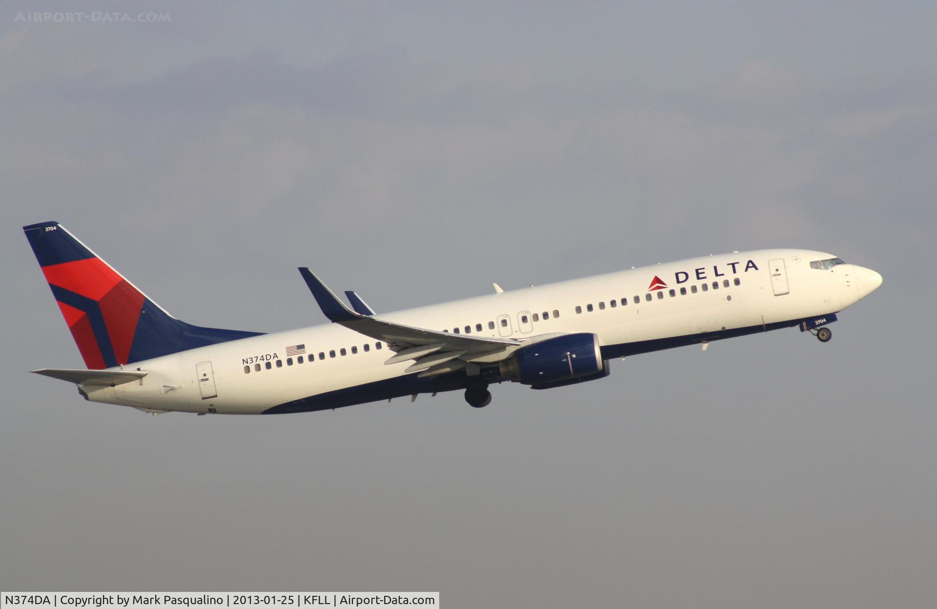 N374DA, 1998 Boeing 737-832 C/N 29622, Boeing 737-800