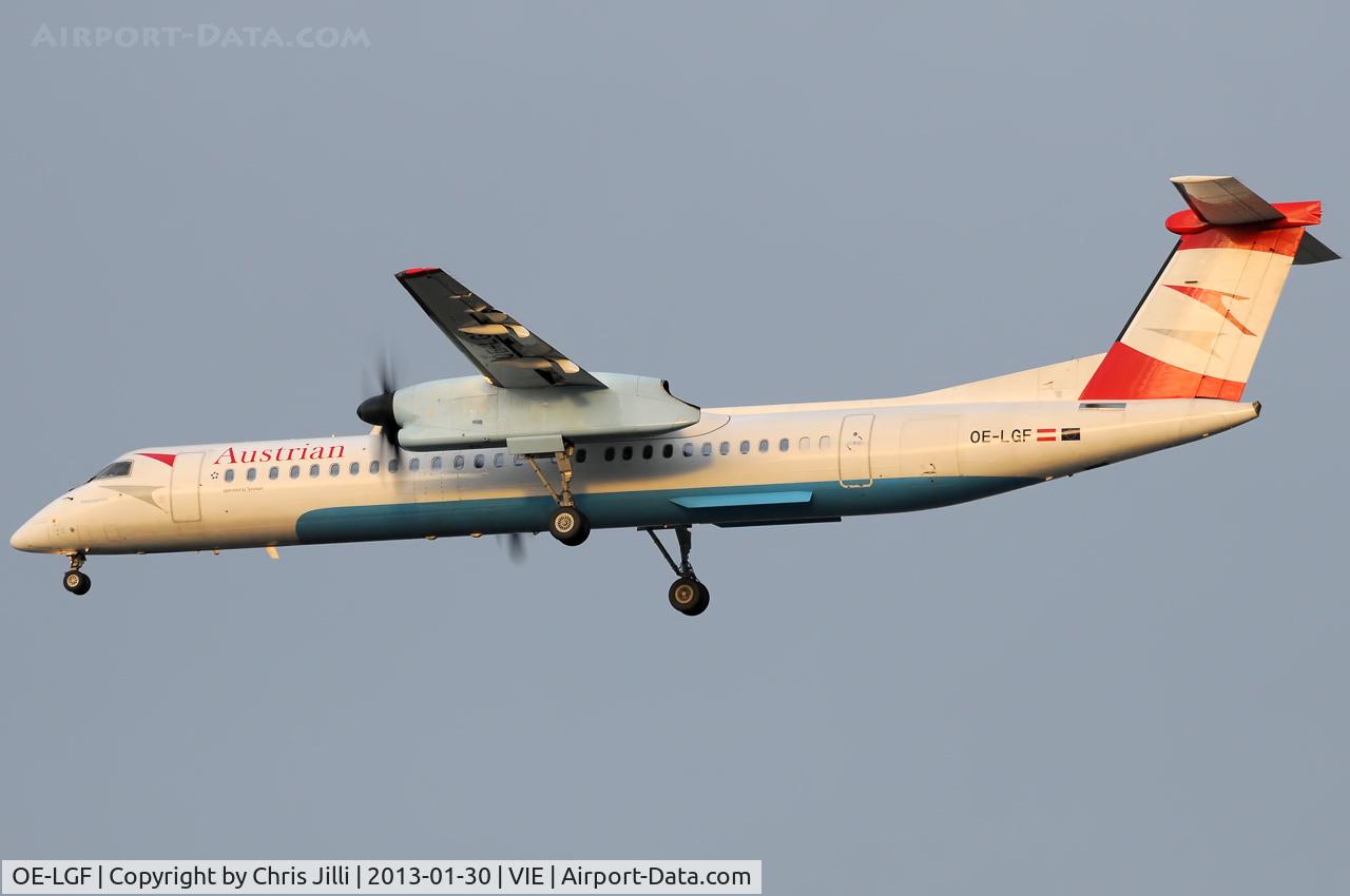 OE-LGF, 2002 De Havilland Canada DHC-8-402Q Dash 8 C/N 4068, Austrian Airlines