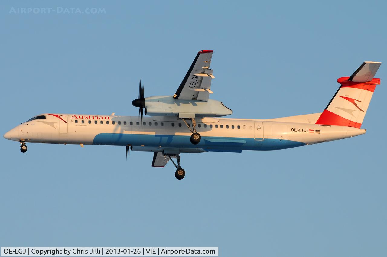 OE-LGJ, 2005 De Havilland Canada DHC-8-402Q Dash 8 C/N 4104, Austrian Airlines