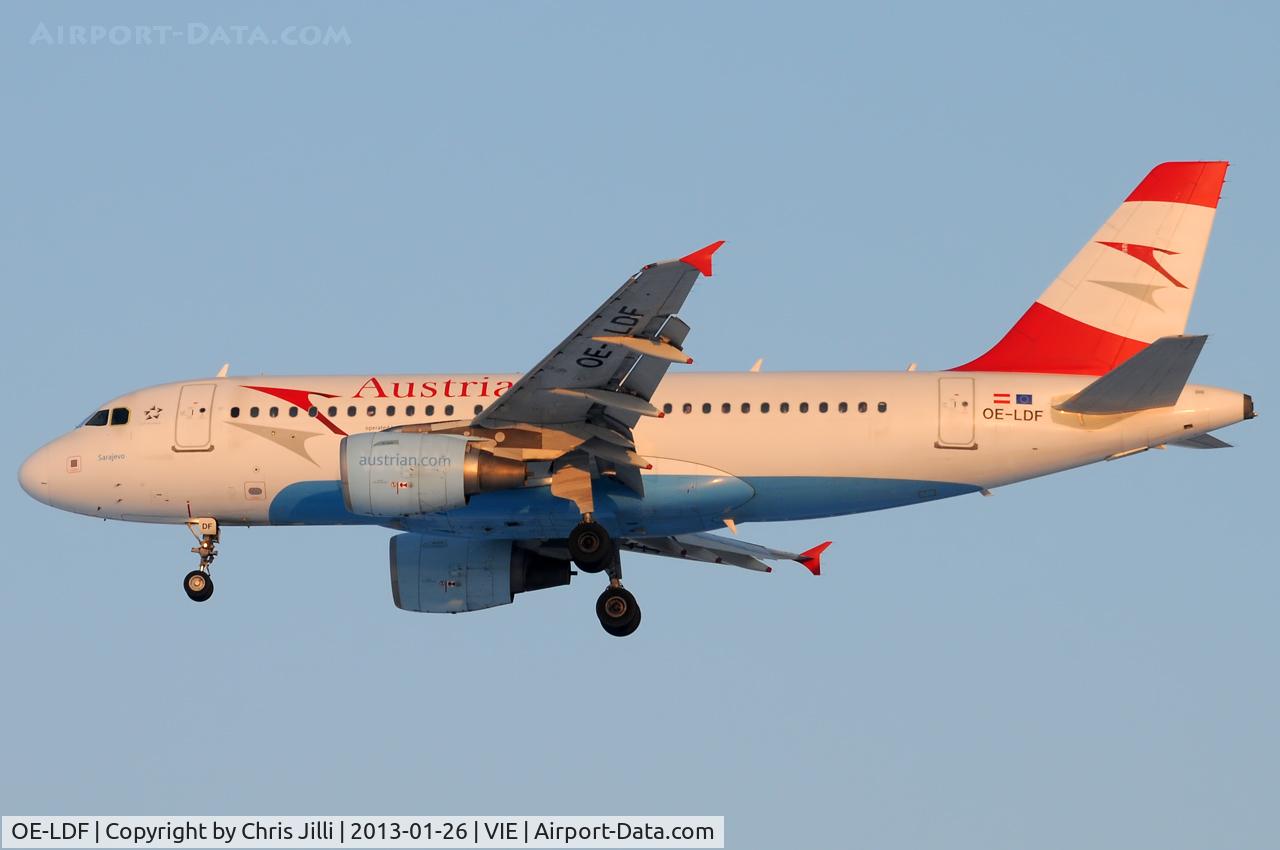 OE-LDF, 2005 Airbus A319-112 C/N 2547, Austrian Airlines