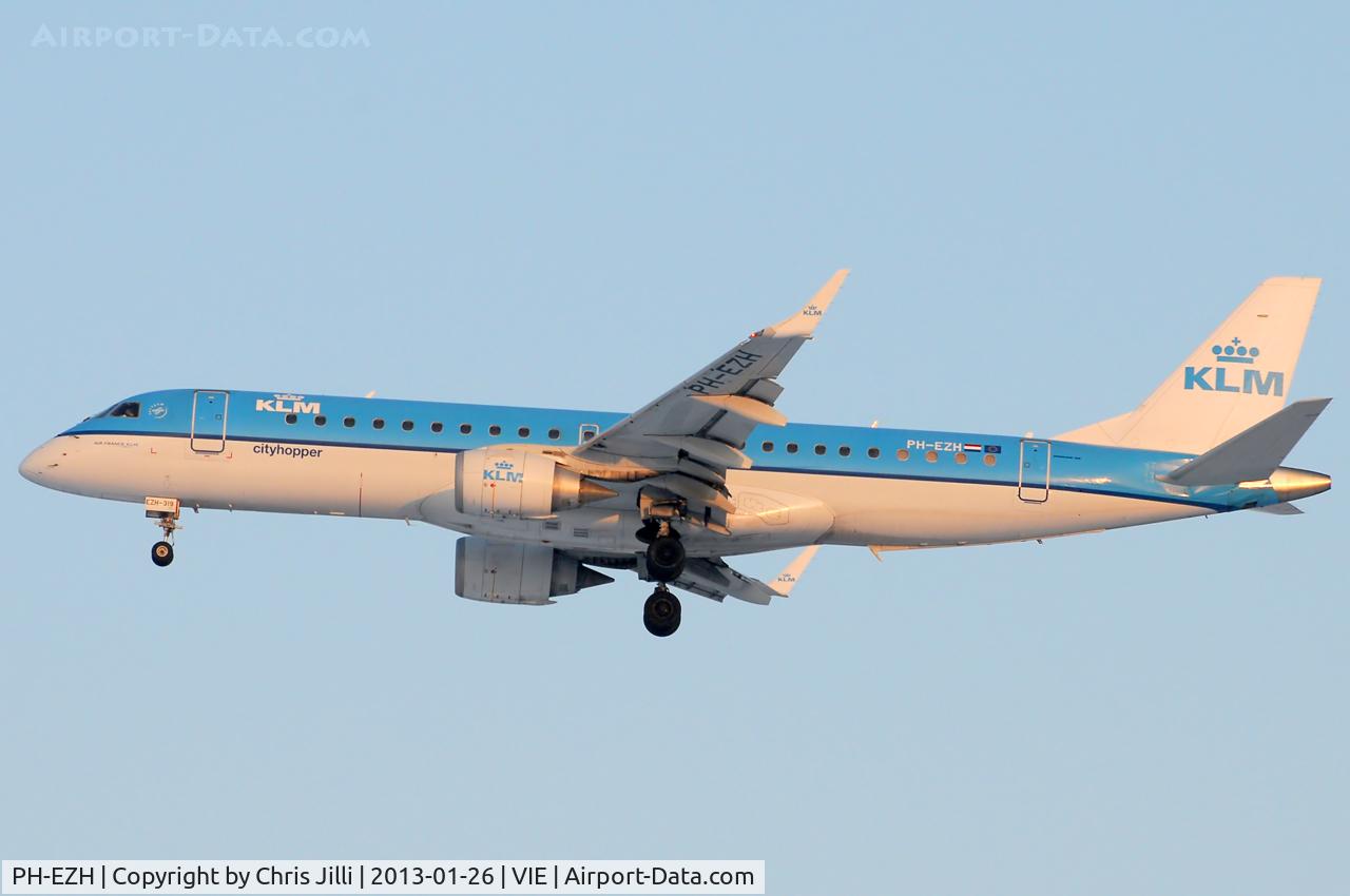 PH-EZH, 2009 Embraer 190LR (ERJ-190-100LR) C/N 19000319, KLM