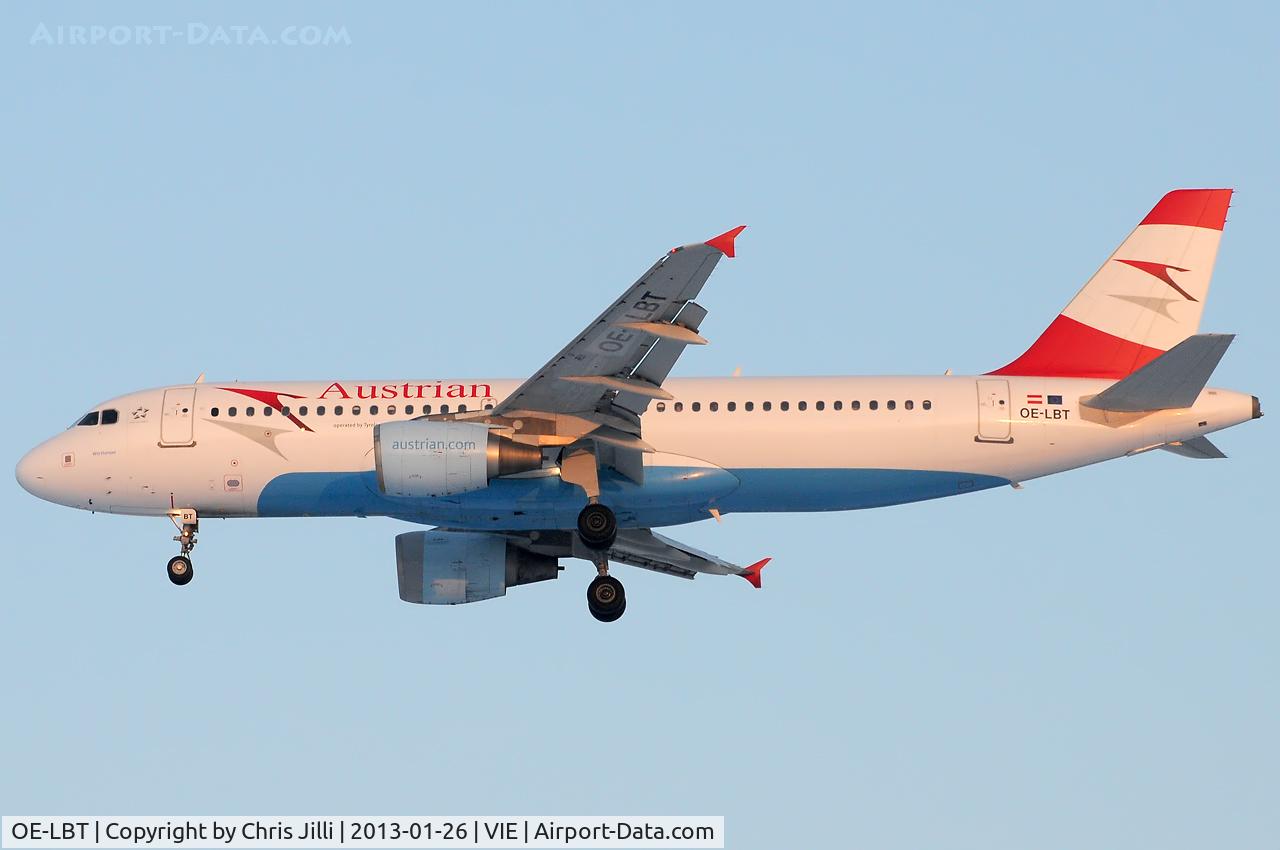 OE-LBT, 2000 Airbus A320-214 C/N 1387, Austrian Airlines