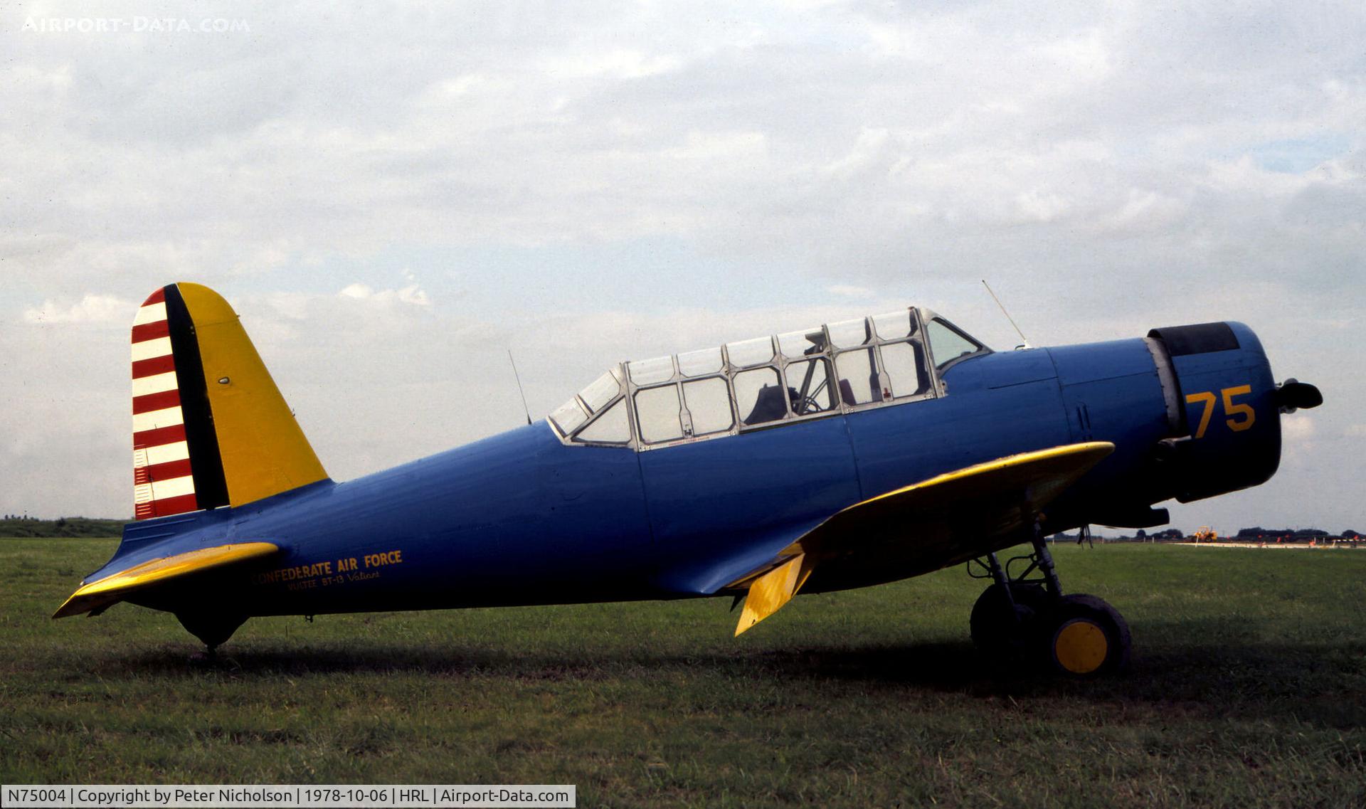 N75004, 1942 Convair BT-15 C/N 6720, BT-15 42-17786 present at the 1978 Confederate Air Force Airshow at Harlingen.