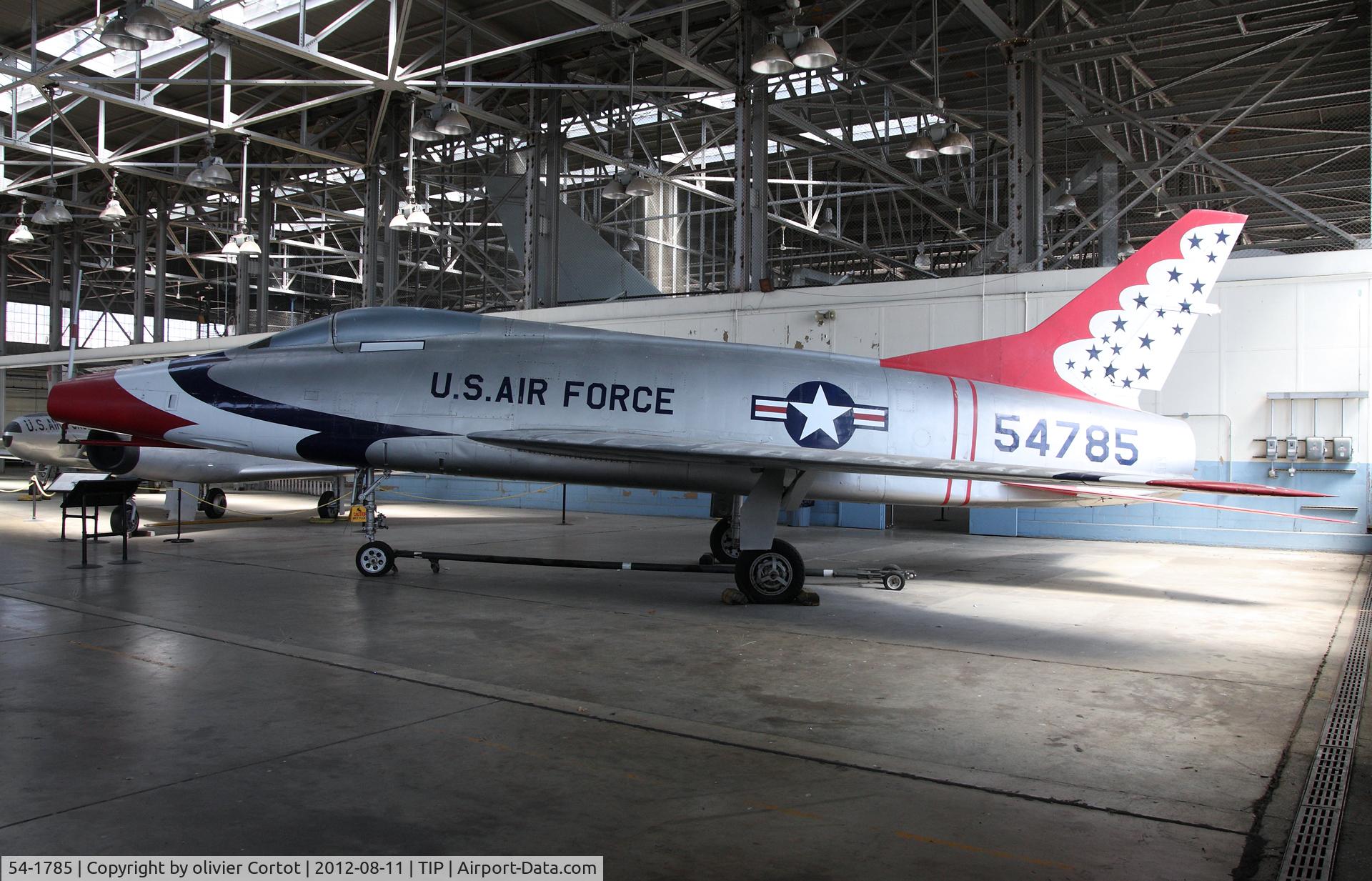 54-1785, 1955 North American F-100C Super Sabre C/N 217-46, now inside the museum