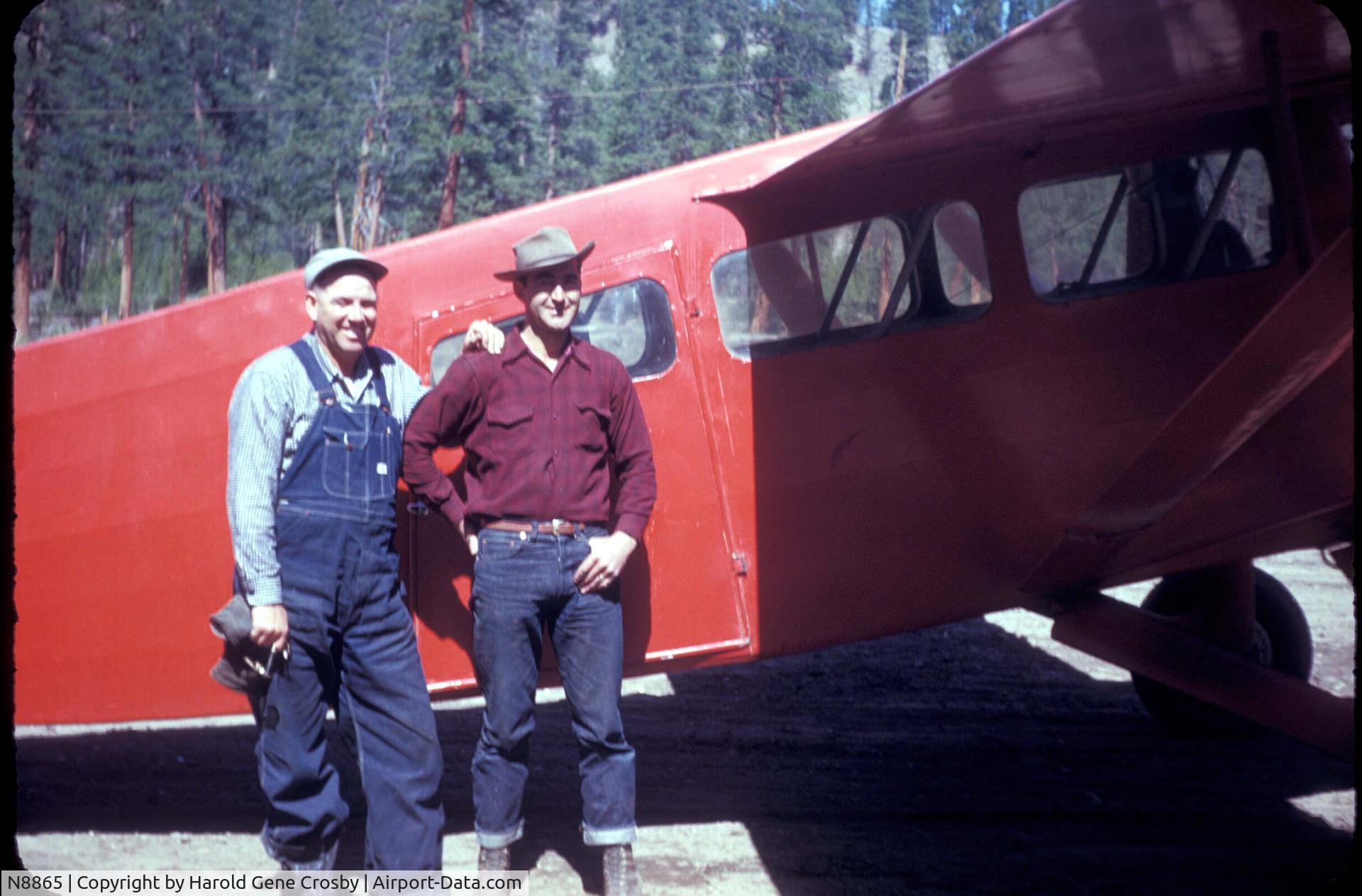 N8865, 1929 Travel Air S-6000-B C/N 986, Back country of Idaho.