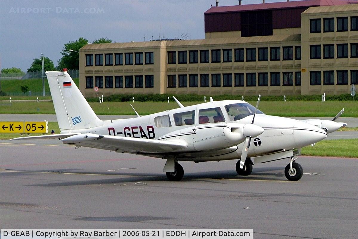D-GEAB, 1967 Piper PA-30-160 B Twin Comanche C/N 30-1373, Piper PA-30-160 Twin Comanche B [30-1373] Hamburg-Fuhlsbuettel~D 21/05/2006