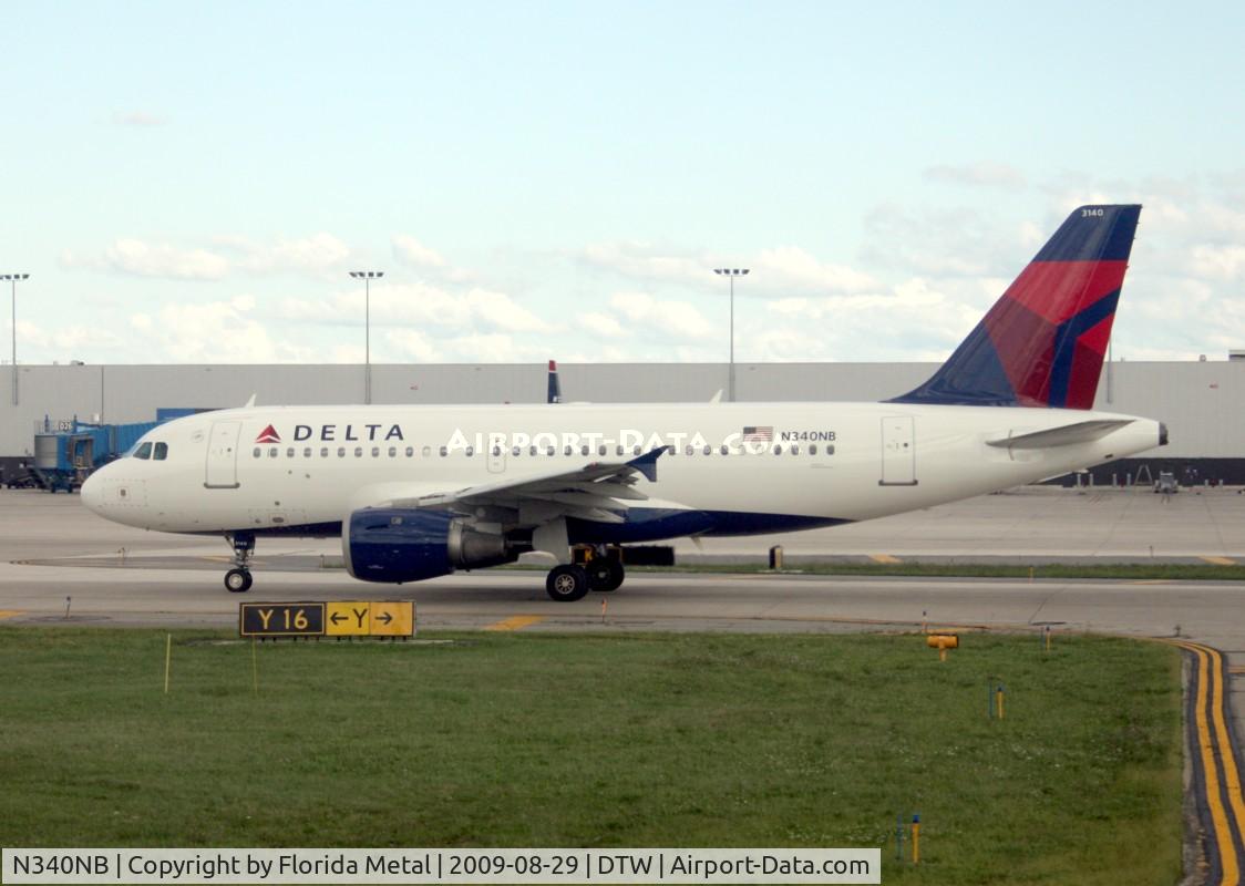 N340NB, 2002 Airbus A319-114 C/N 1714, Delta A319