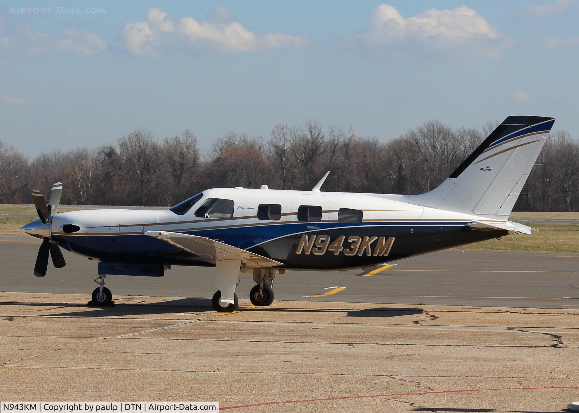 N943KM, 2010 Piper PA-46-500TP Malibu Meridian C/N 4697429, At Downtown Shreveport.
