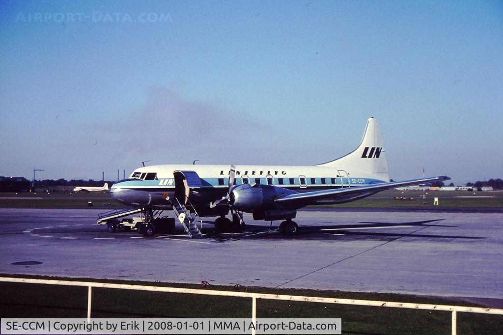 SE-CCM, 1956 Convair 440-75 Metropolitan C/N 350, By Erik Oxtorp in MMA (Malmoe Bulltofta)