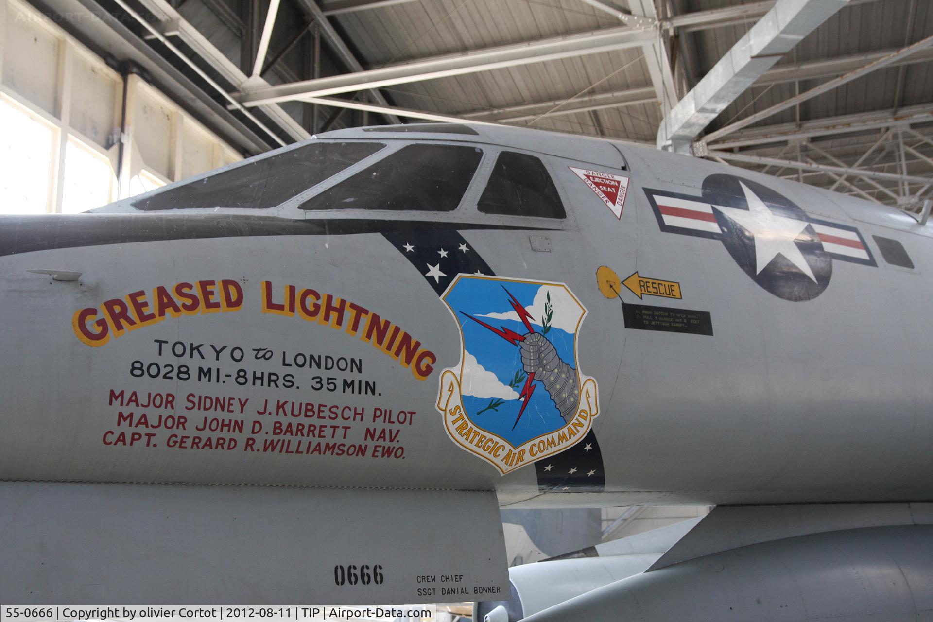 55-0666, 1955 Convair B-58A Hustler C/N 7, Tokyo-London raid markings