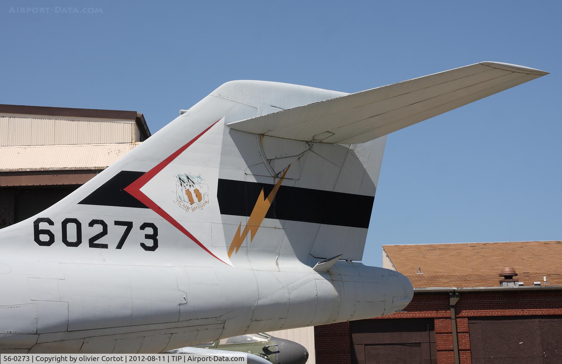 56-0273, 1956 McDonnell F-101B-70-MC Voodoo C/N 330, tail markings