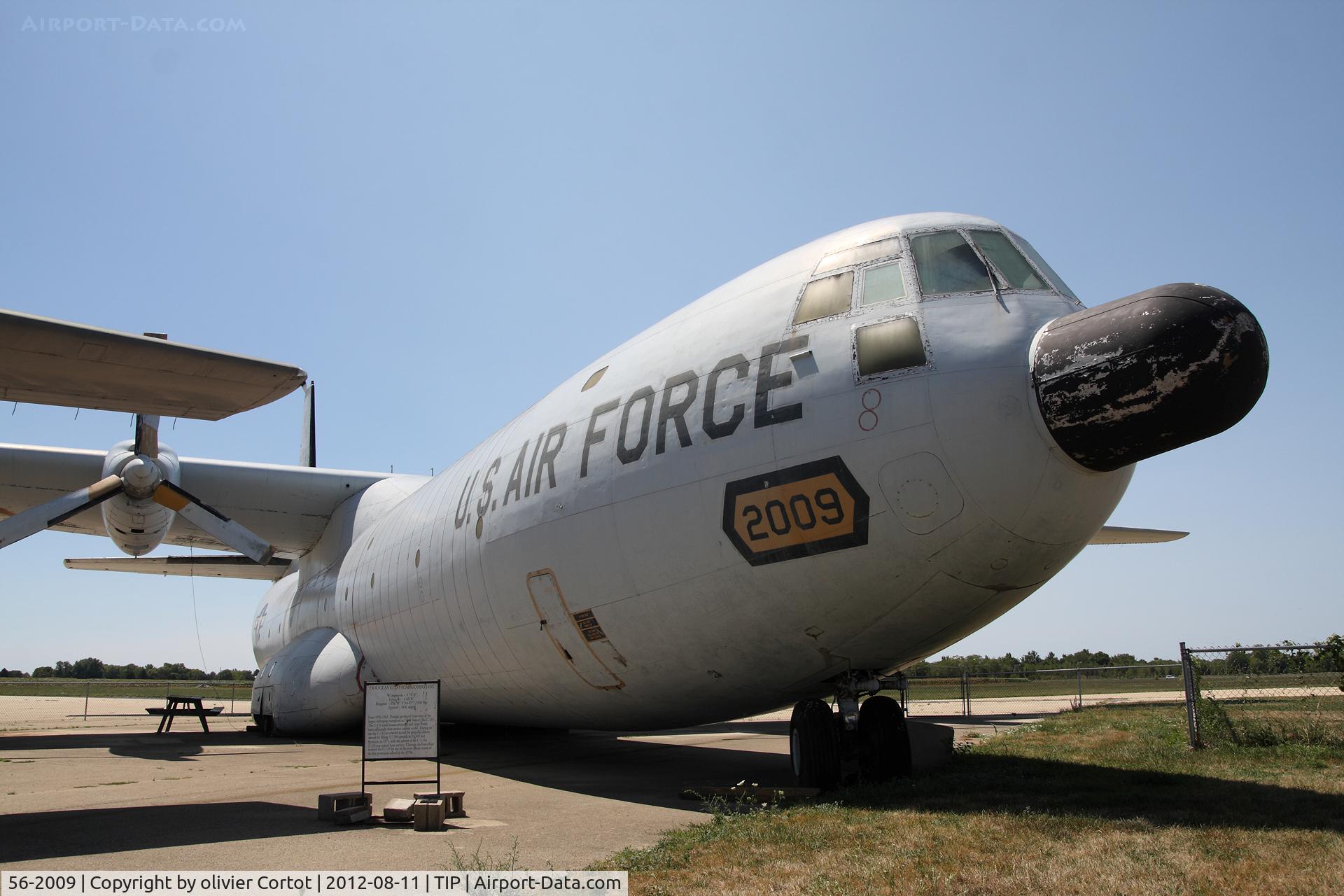 56-2009, 1956 Douglas C-133A-25-DL Cargomaster C/N 45246, Under the sun of Illinois