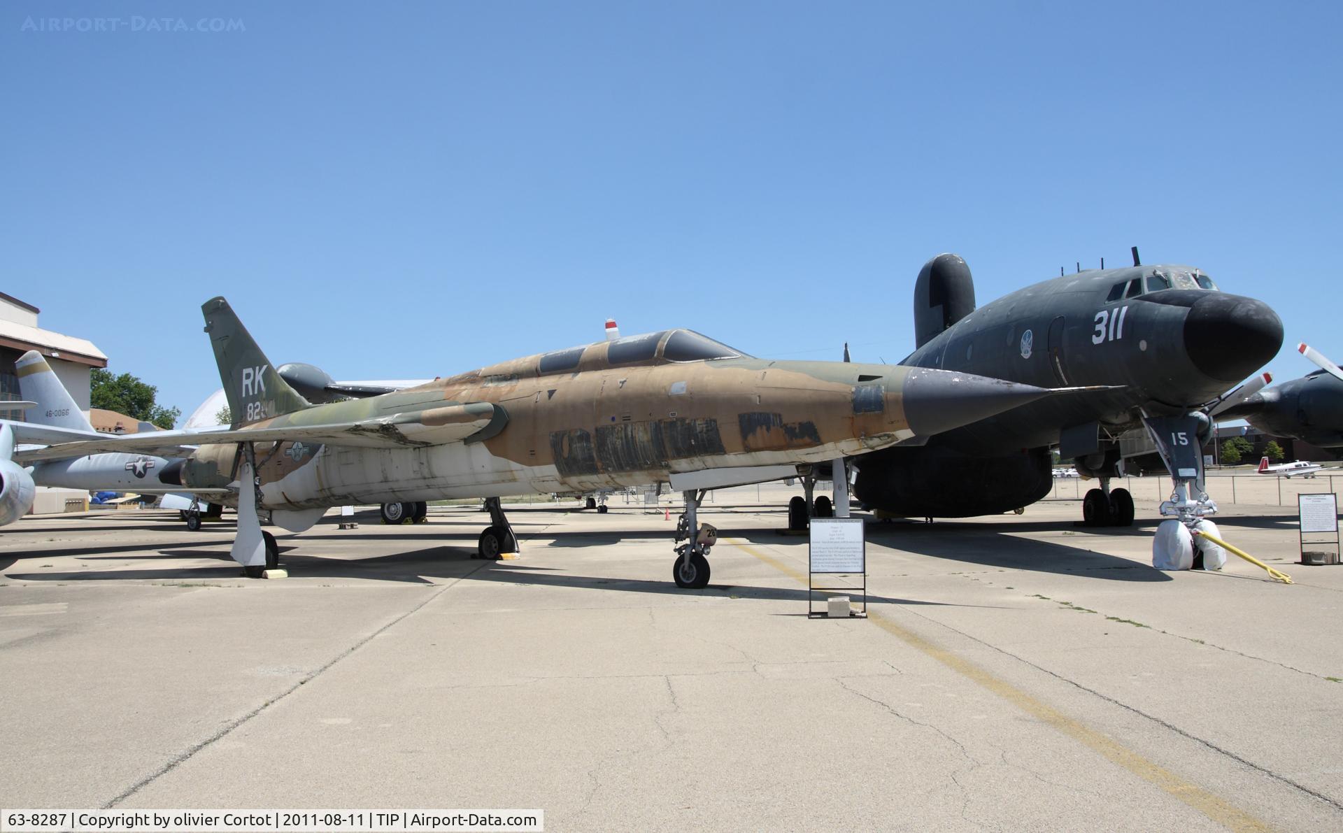 63-8287, 1963 Republic F-105F-1-RE Thunderchief C/N F064, Chanute museum