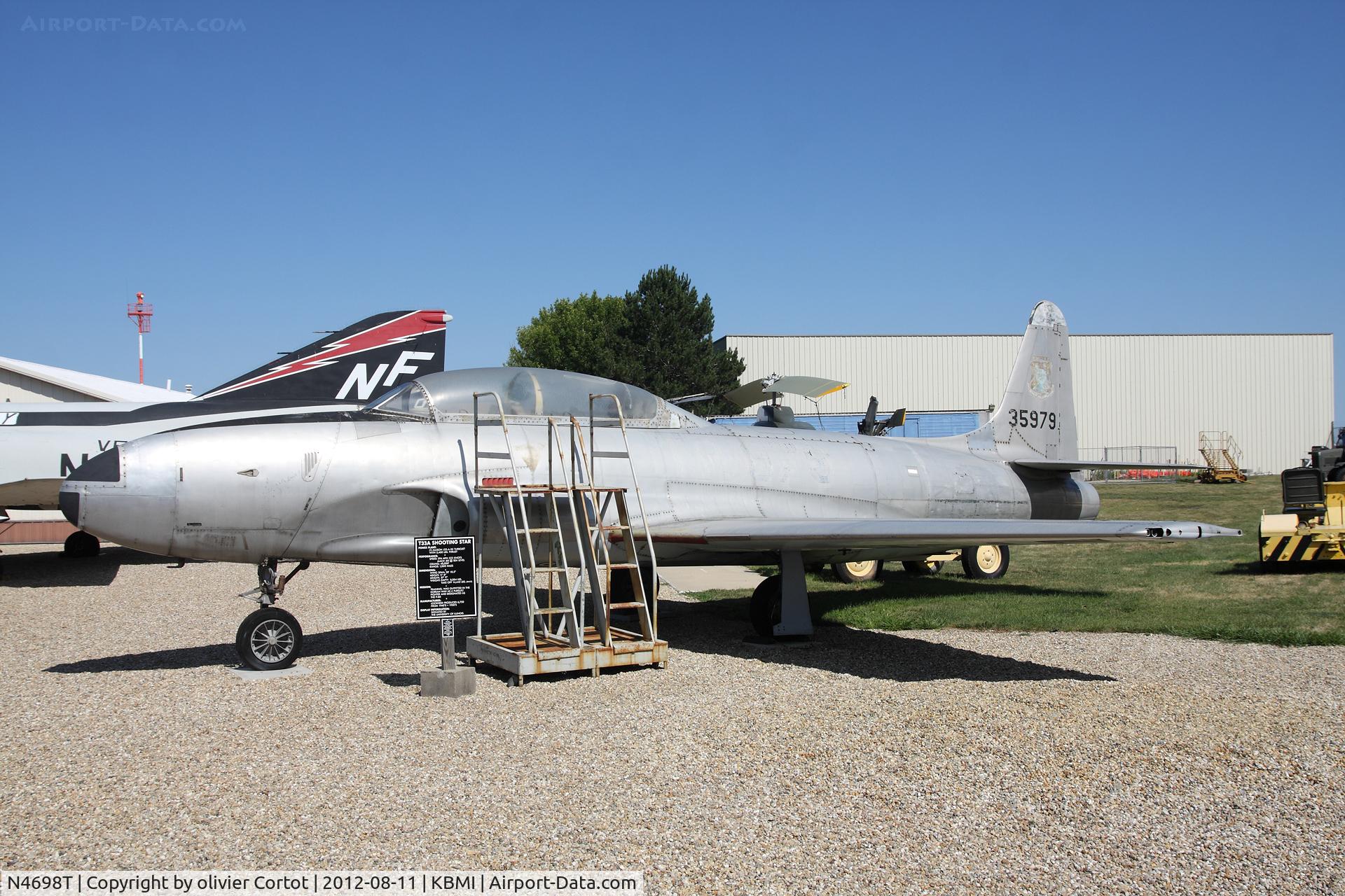 N4698T, 1954 Lockheed T-33A Shooting Star C/N 580-9461, Now at the prairie aviation museum