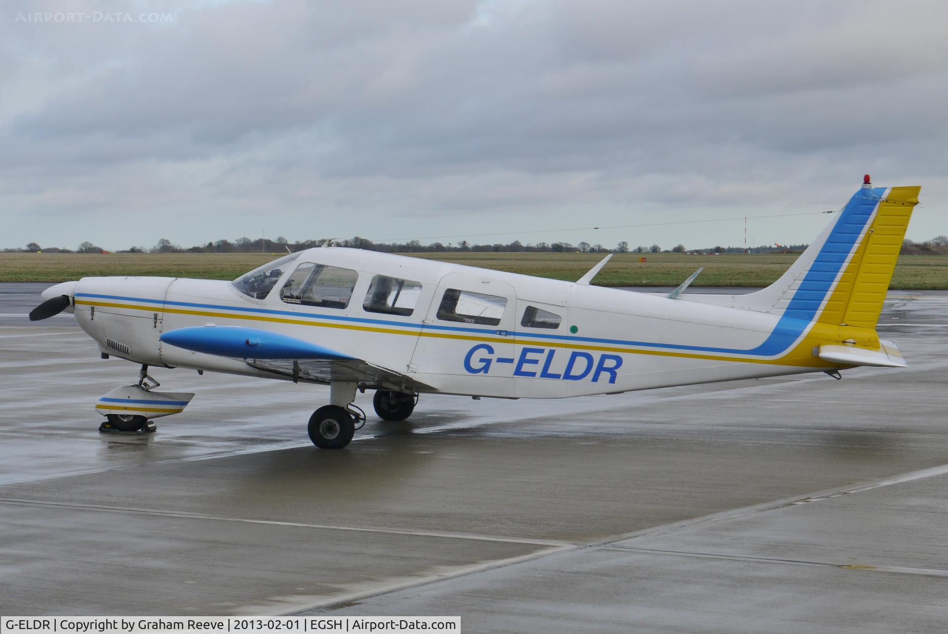 G-ELDR, 1974 Piper PA-32-260 Cherokee Six Cherokee Six C/N 32-7400027, Parked at Norwich.