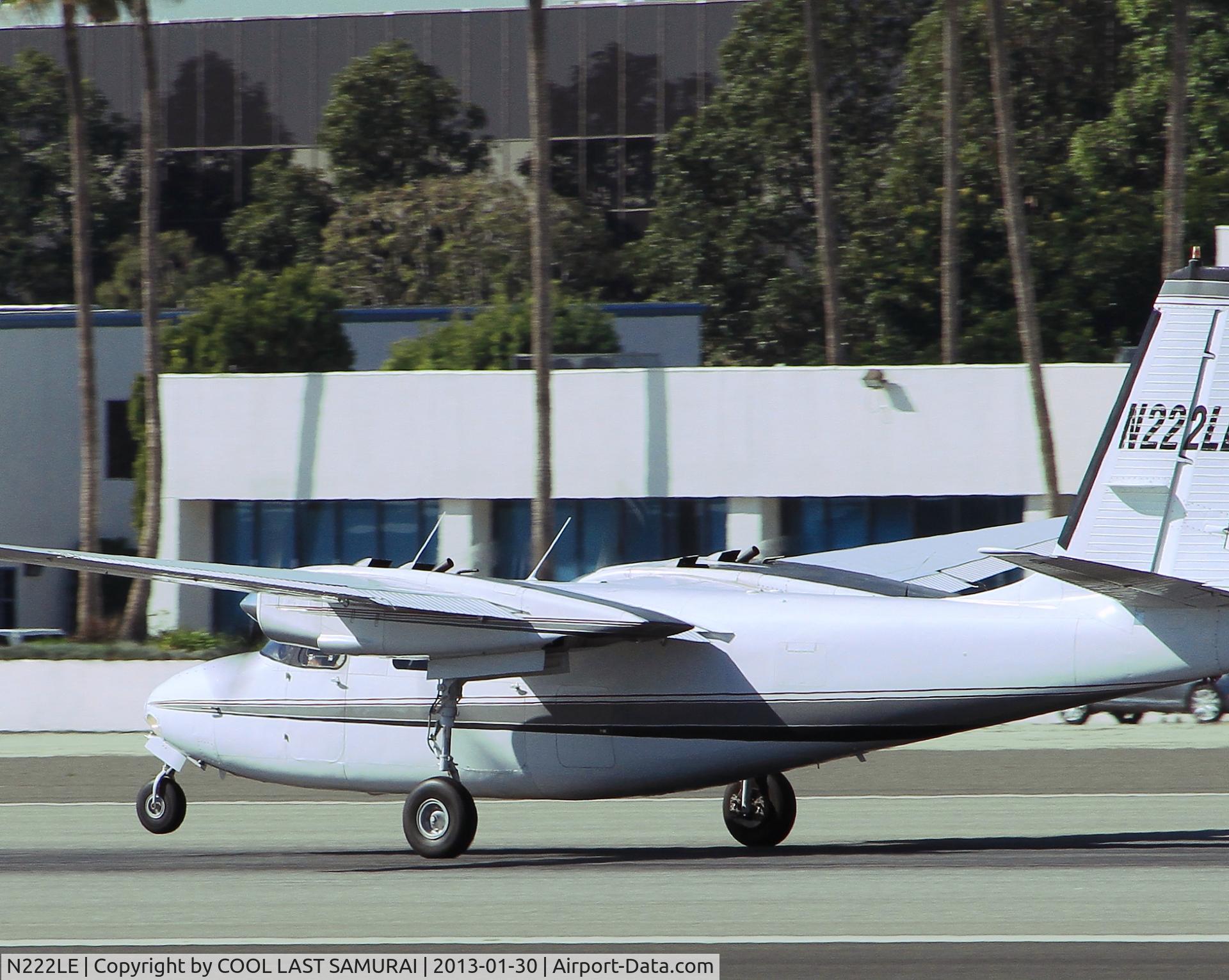 N222LE, 1965 Aero Commander 500-B C/N 1525-187, departing Rwy21, rotation.