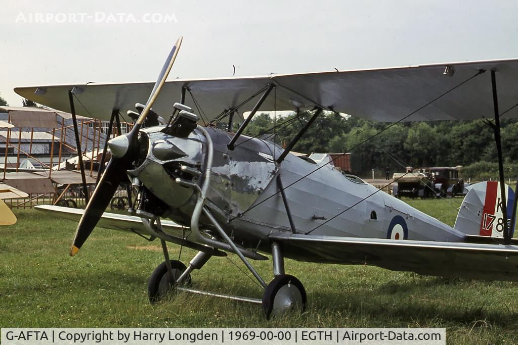 G-AFTA, 1931 Hawker Tomtit Mk1 C/N 30380, Hawker Tomtit at Old Warden in 1969.