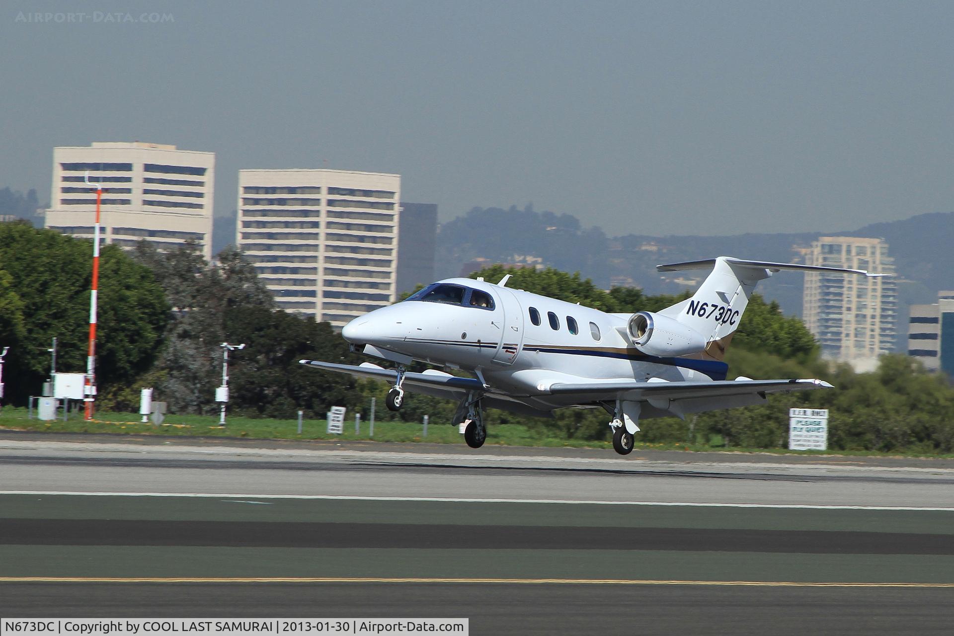 N673DC, 2008 Embraer EMB-500 Phenom 100 C/N 50000010, Phonom 100 arriving SMO Rwy21