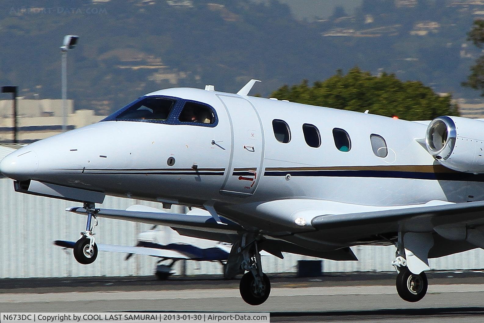 N673DC, 2008 Embraer EMB-500 Phenom 100 C/N 50000010, Phenom 100 arriving SMO Rwy21