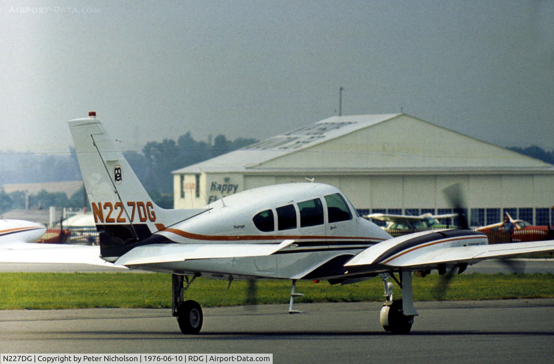 N227DG, 1966 Cessna 320E Executive Skyknight C/N 320E-0008, Cessna 320E Skynight as seen at the 1976 Reading Airshow.
