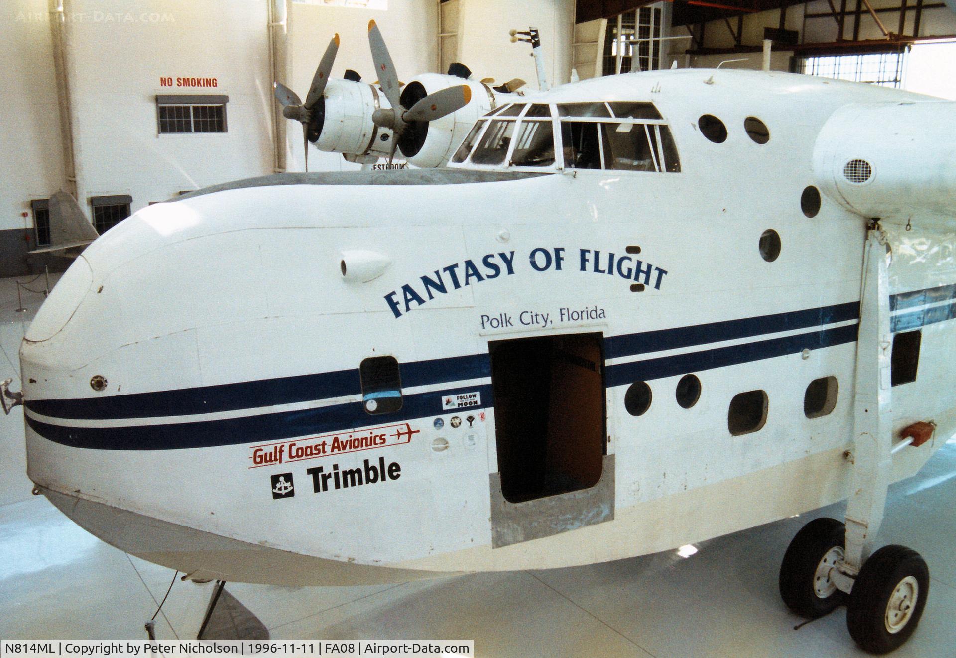 N814ML, 1944 Short S.25 Sunderland V C/N SH.113, Short Sunderland of the Fantasy of Flight Museum at Polk City as seen in November 1996.