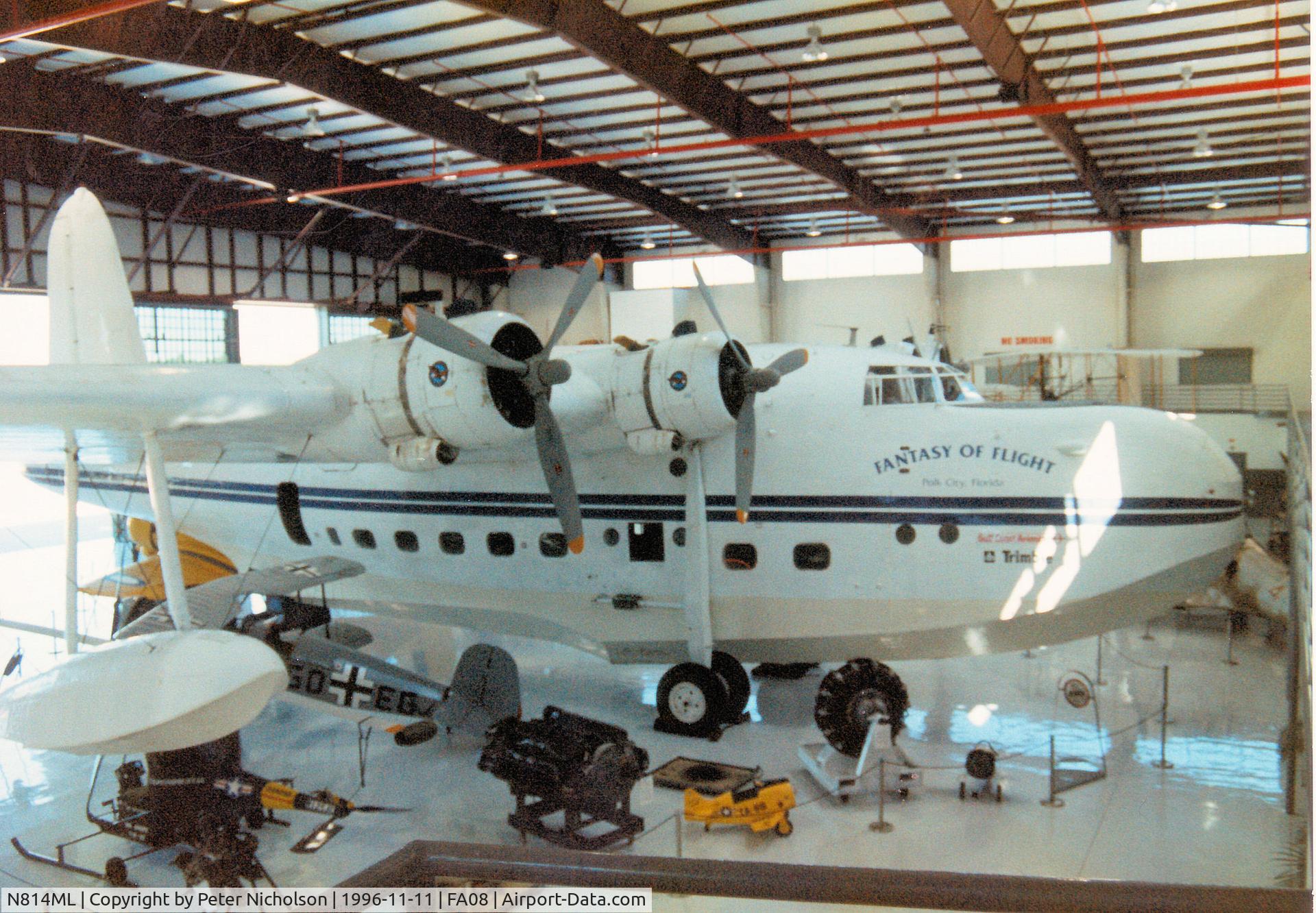 N814ML, 1944 Short S.25 Sunderland V C/N SH.113, Another view of the Short Sunderland at the Fantasy of Flight Museum at Polk City in November 1996.