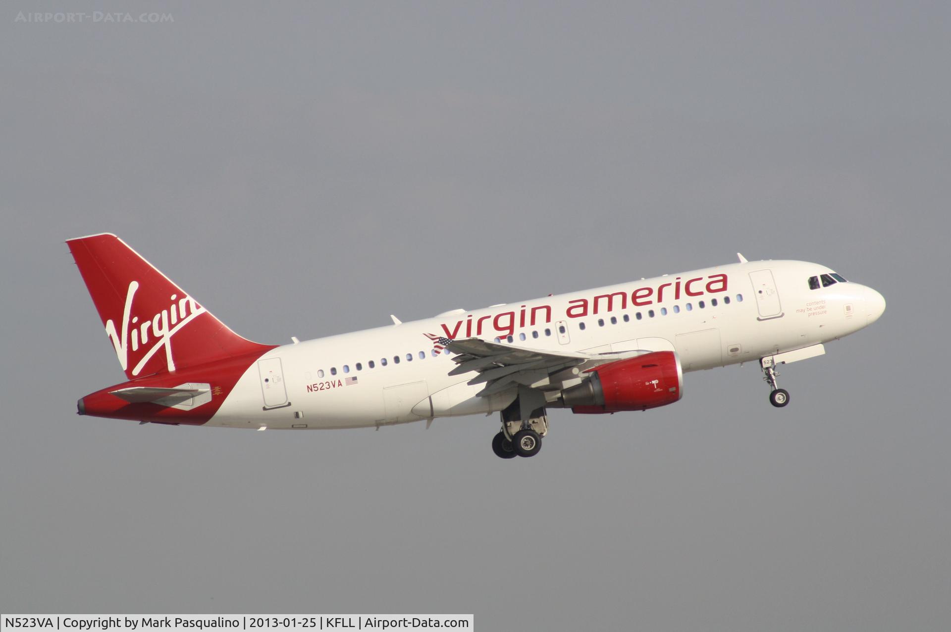 N523VA, 2007 Airbus A319-112 C/N 3181, Airbus A319