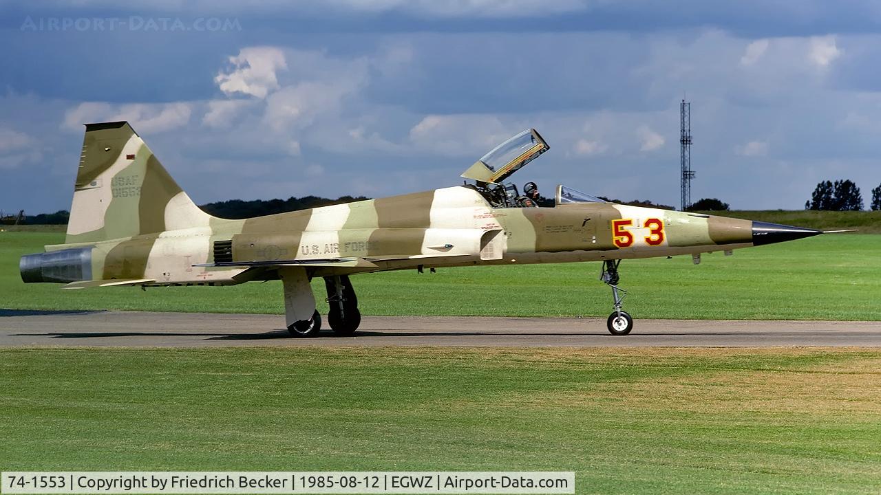 74-1553, 1974 Northrop F-5E Tiger II C/N R.1211, taxying to the active