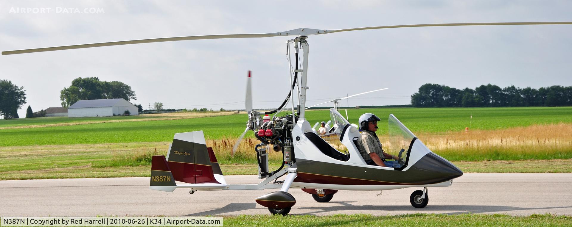 N387N, Magni Gyro M-16 Tandem Trainer C/N 16-09-5504, Seen at K34
