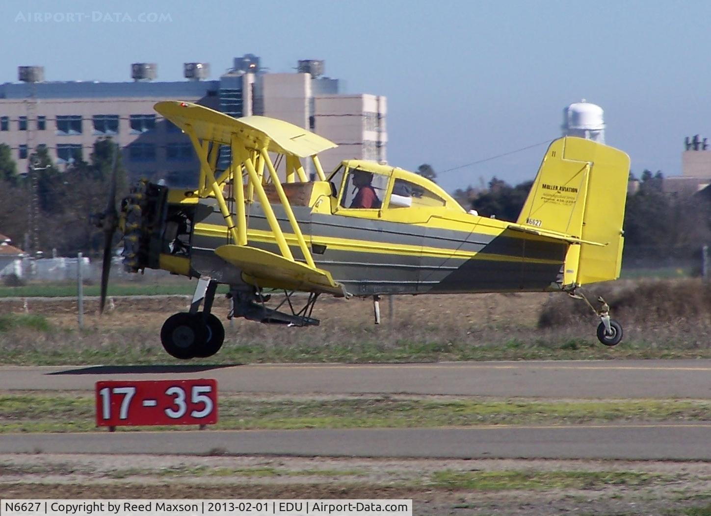 N6627, 1970 Grumman G-164A C/N 757, Departing EDU