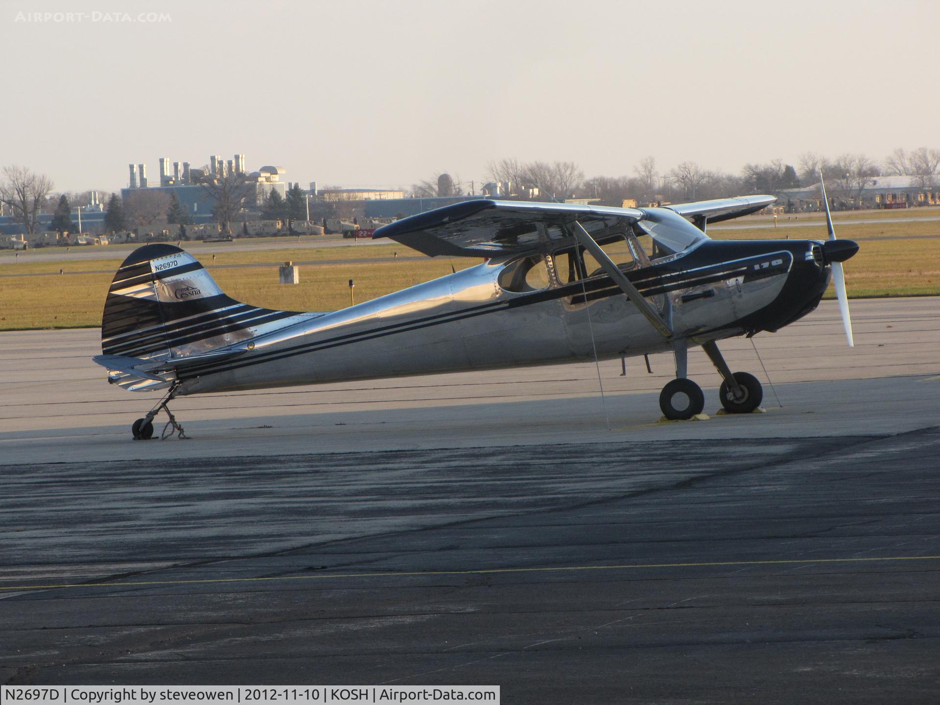 N2697D, 1952 Cessna 170B C/N 20849, Basler FBO ramp