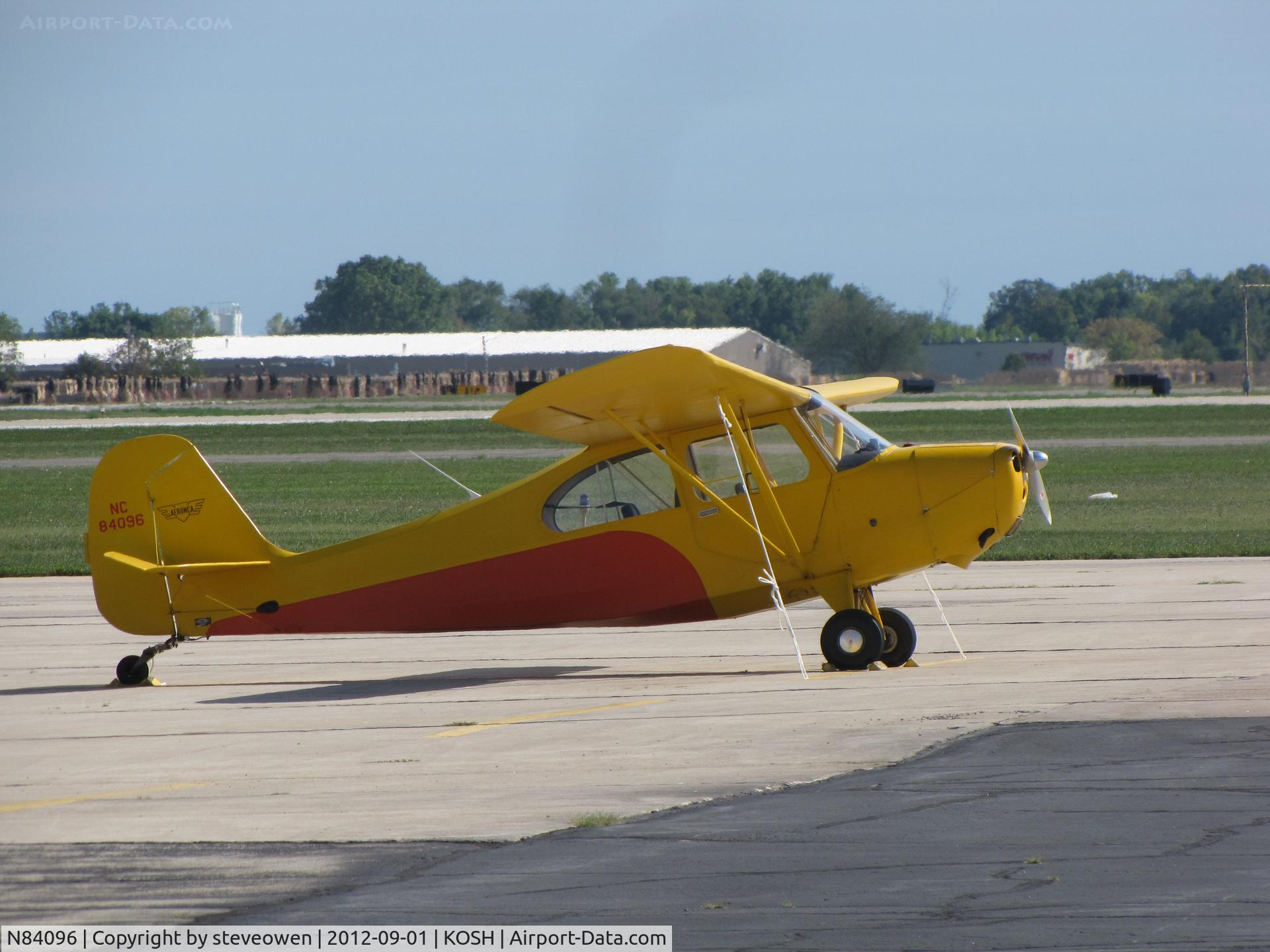 N84096, 1946 Aeronca 7AC Champion C/N 7AC-2783, Basler FBO ramp