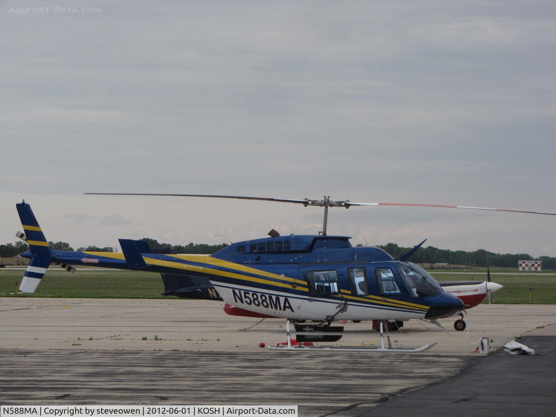 N588MA, Bell 206L-3 LongRanger III C/N 51350, Basler FBO ramp
